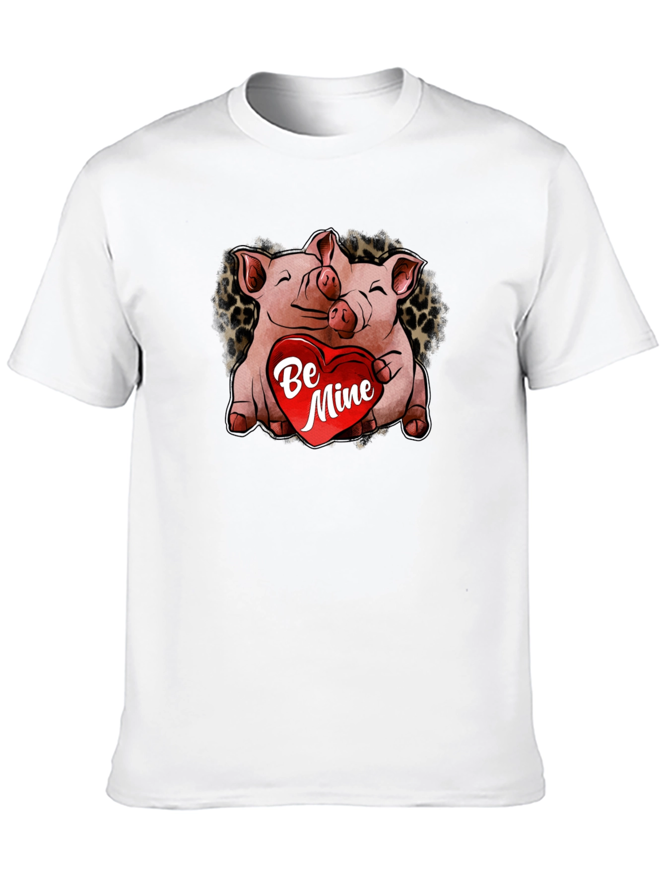 Cute Pig Valentines Day Graphic T-Shirt