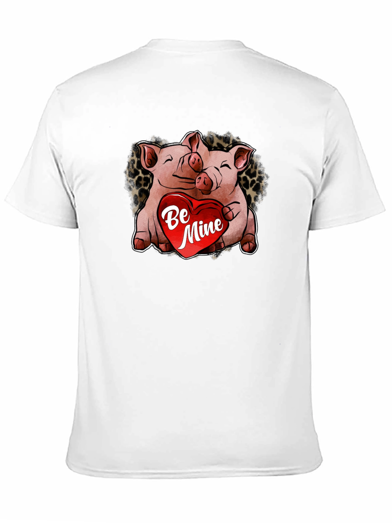 Cute Pig Valentines Day Graphic T-Shirt
