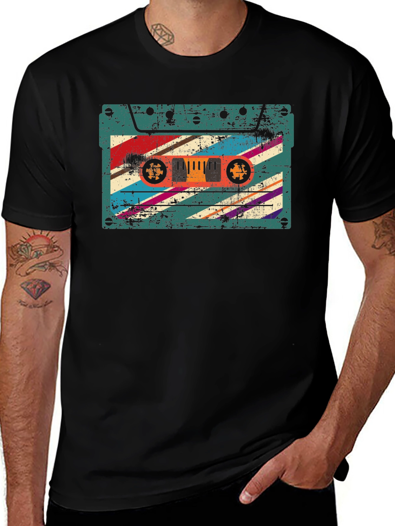 Retro Cassette Tape Graphic T-Shirt