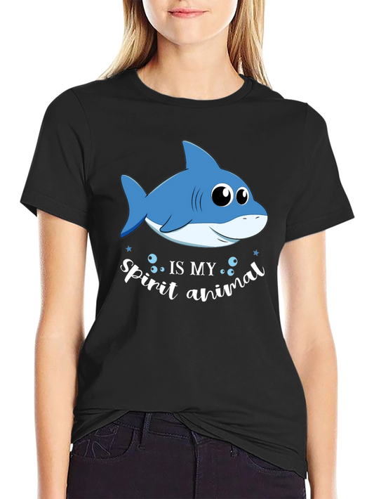 Shark Spirit Animal Graphic T-Shirt