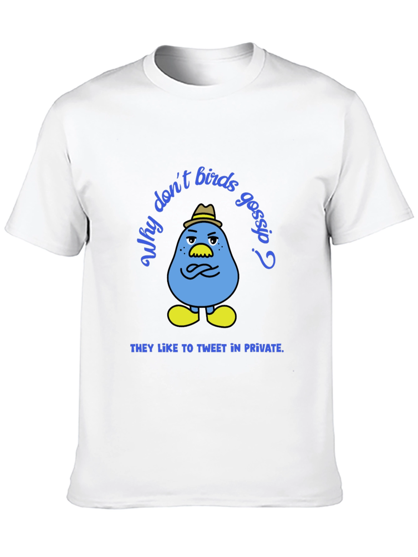 Funny Tweet in Private Bird Graphic T-Shirt