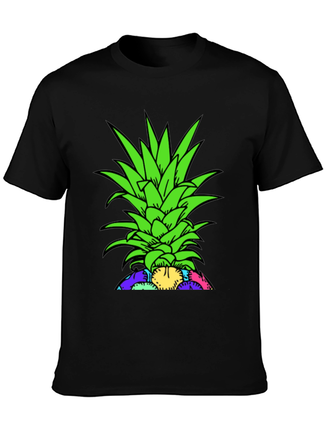 Pineapple Top Graphic T-Shirt - Unique Design
