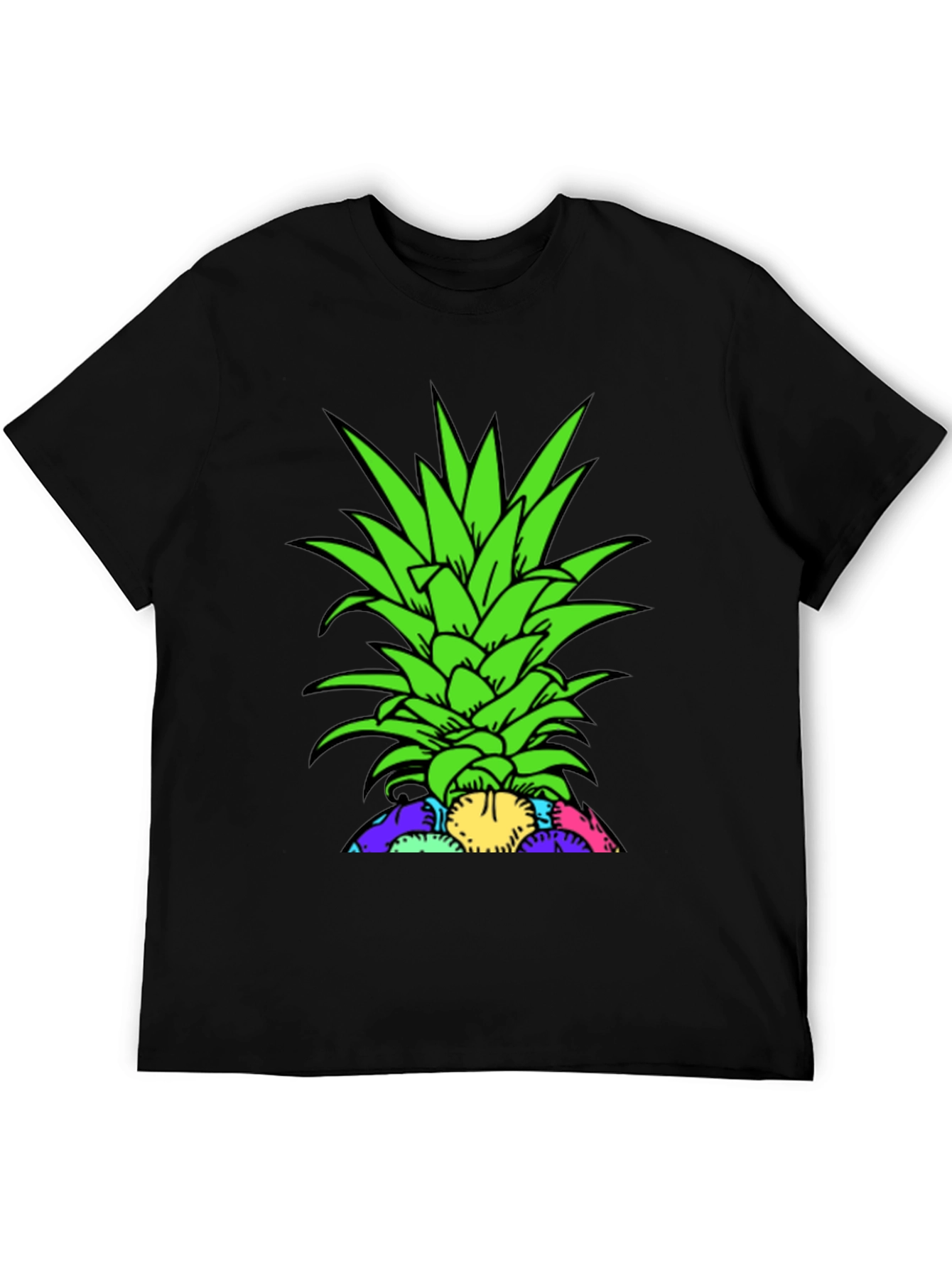 Pineapple Top Graphic T-Shirt - Unique Design
