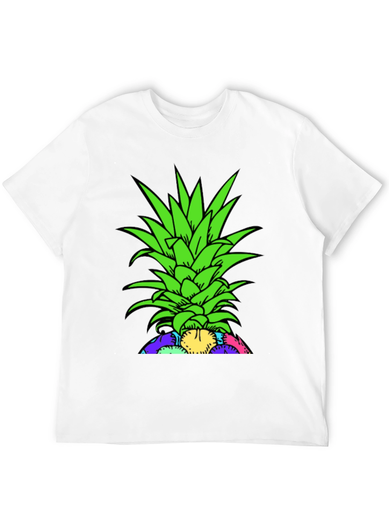 Pineapple Top Graphic T-Shirt - Unique Design