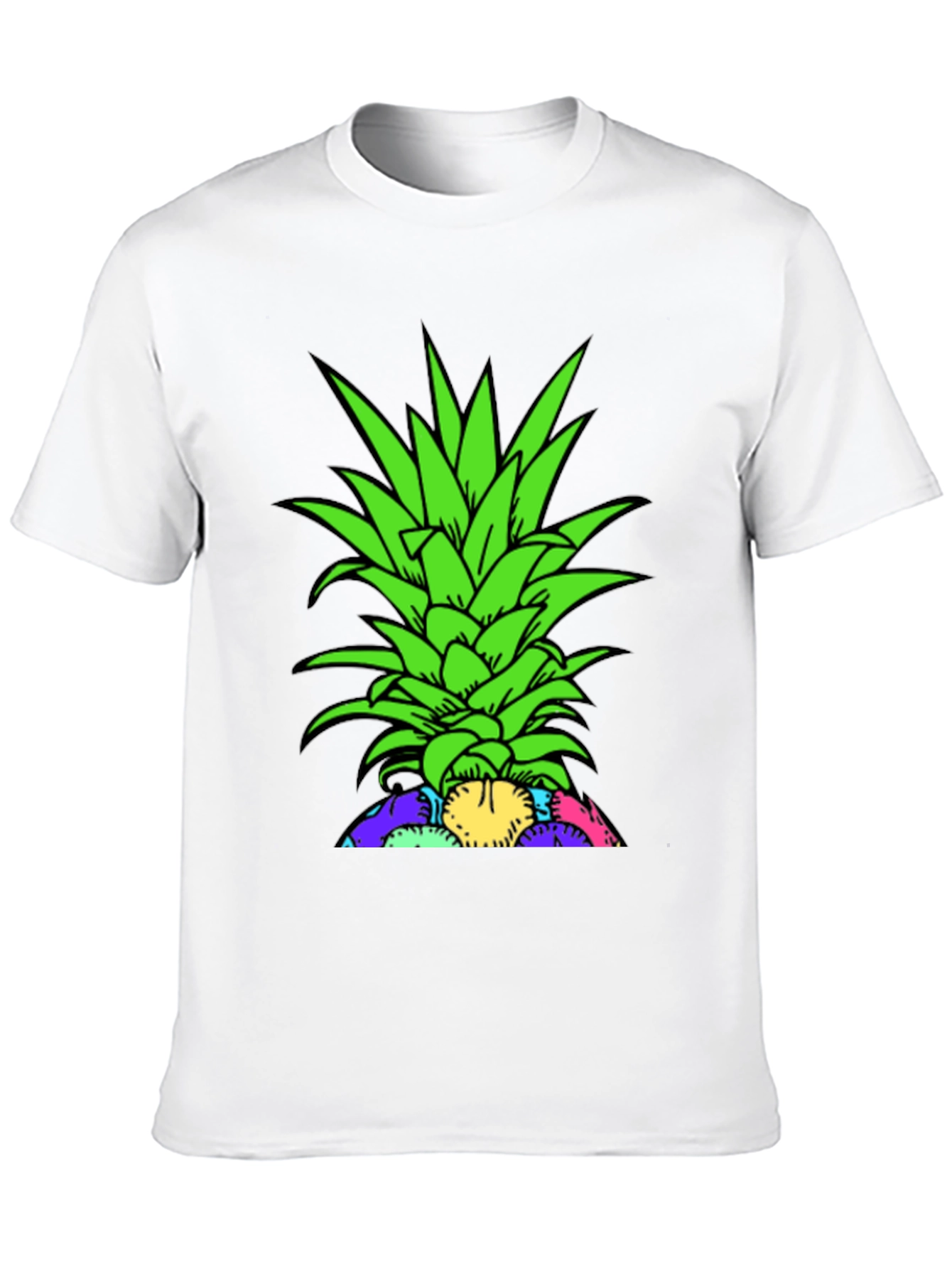 Pineapple Top Graphic T-Shirt - Unique Design