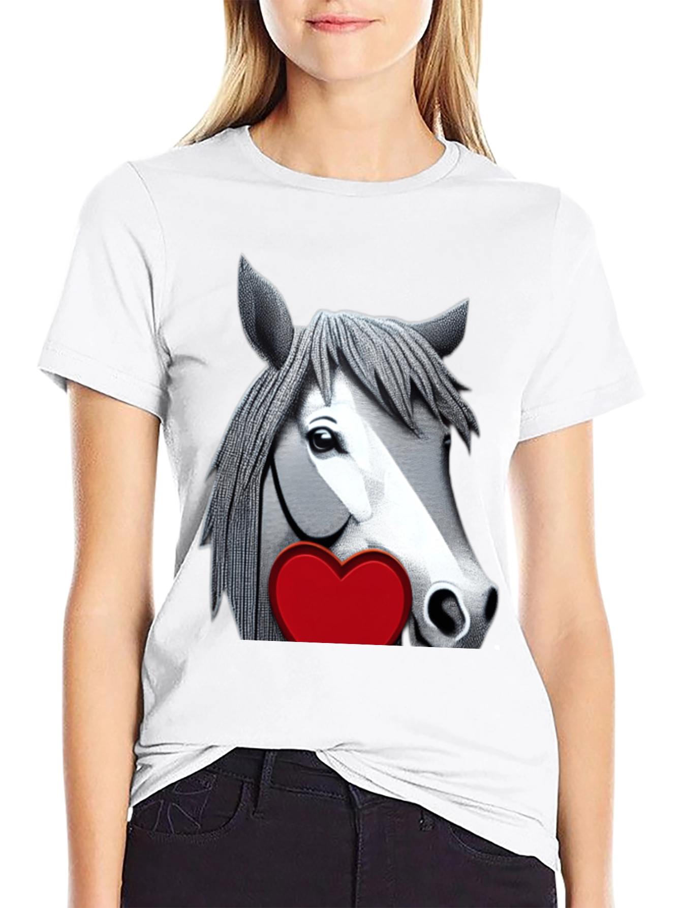 Horse with Heart Graphic Tee