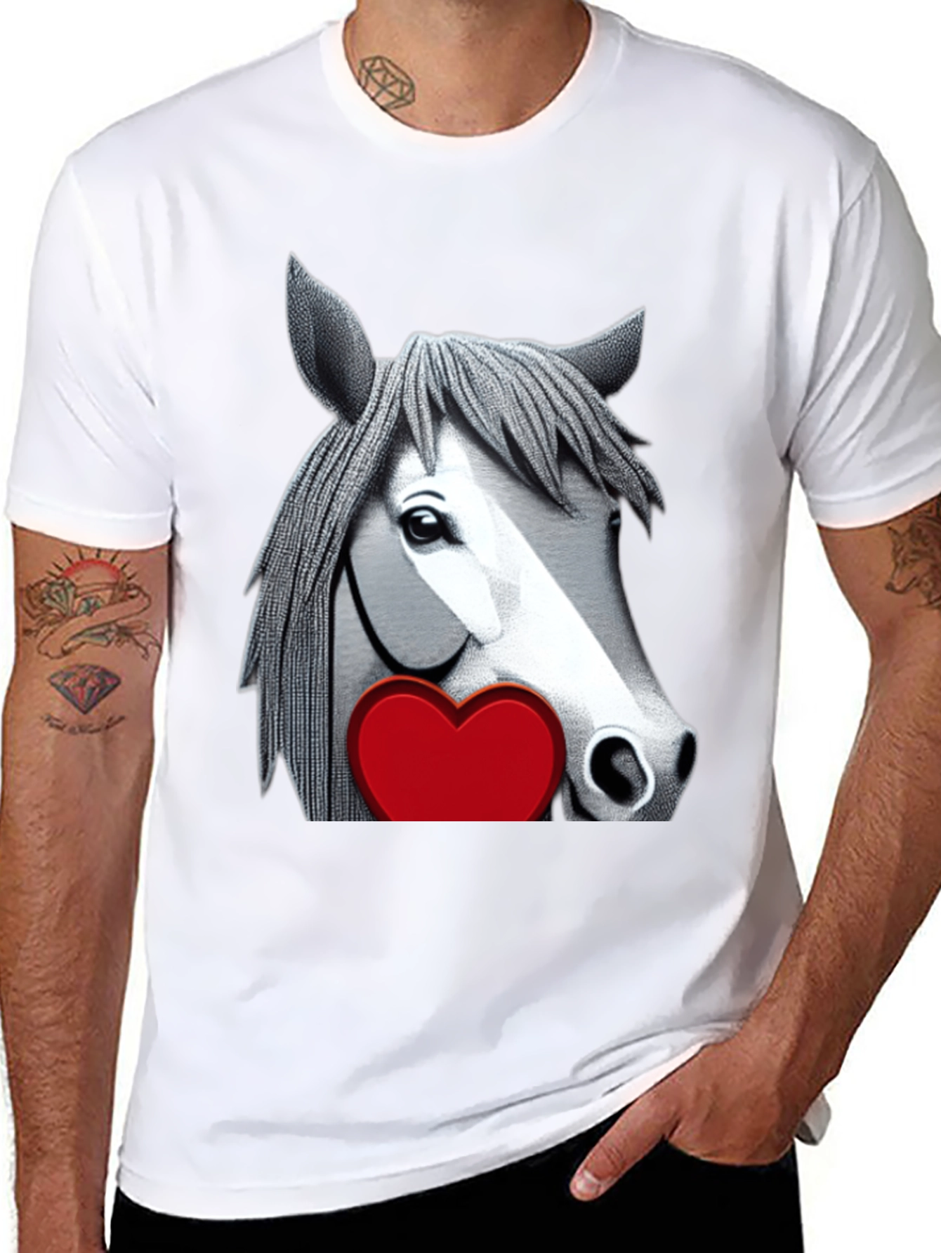 Horse with Heart Graphic Tee