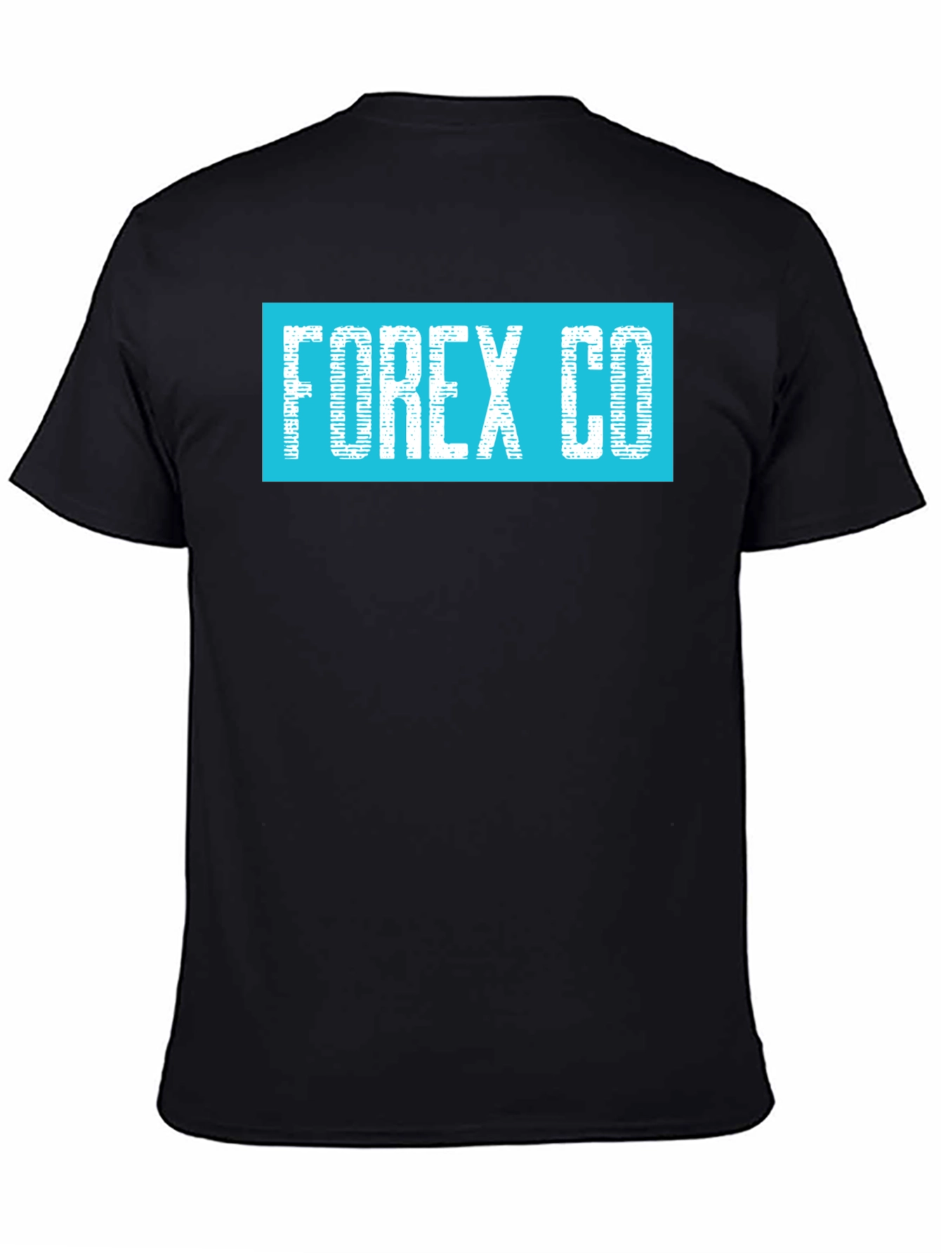 Forex Co. Graphic Print Mens Black T-Shirt