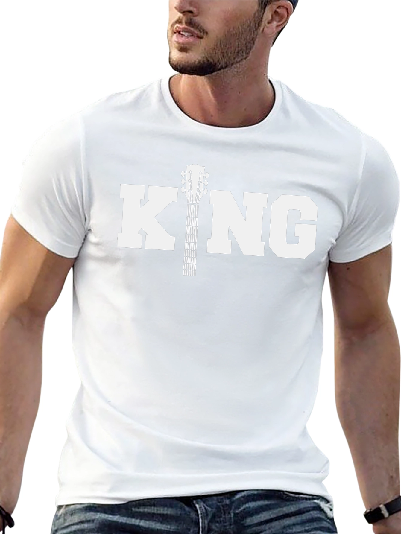 King Guitar Tee - Black Unisex T-Shirt