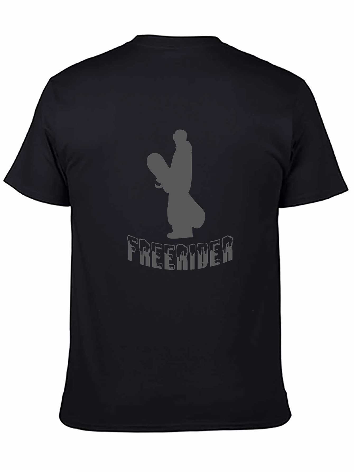 Freerider Graphic Tee - Black Cotton T-Shirt
