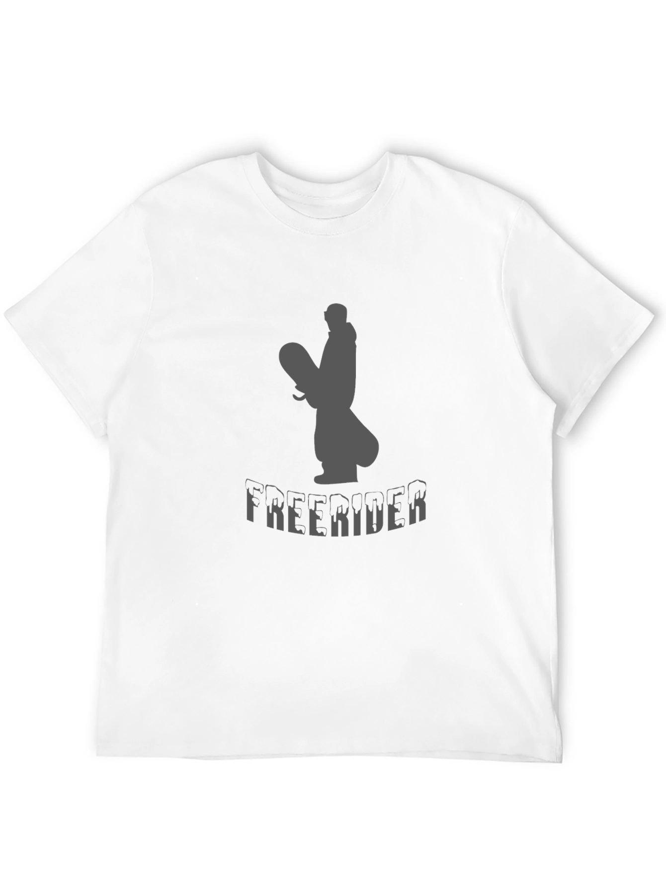 Freerider Graphic Tee - Black Cotton T-Shirt