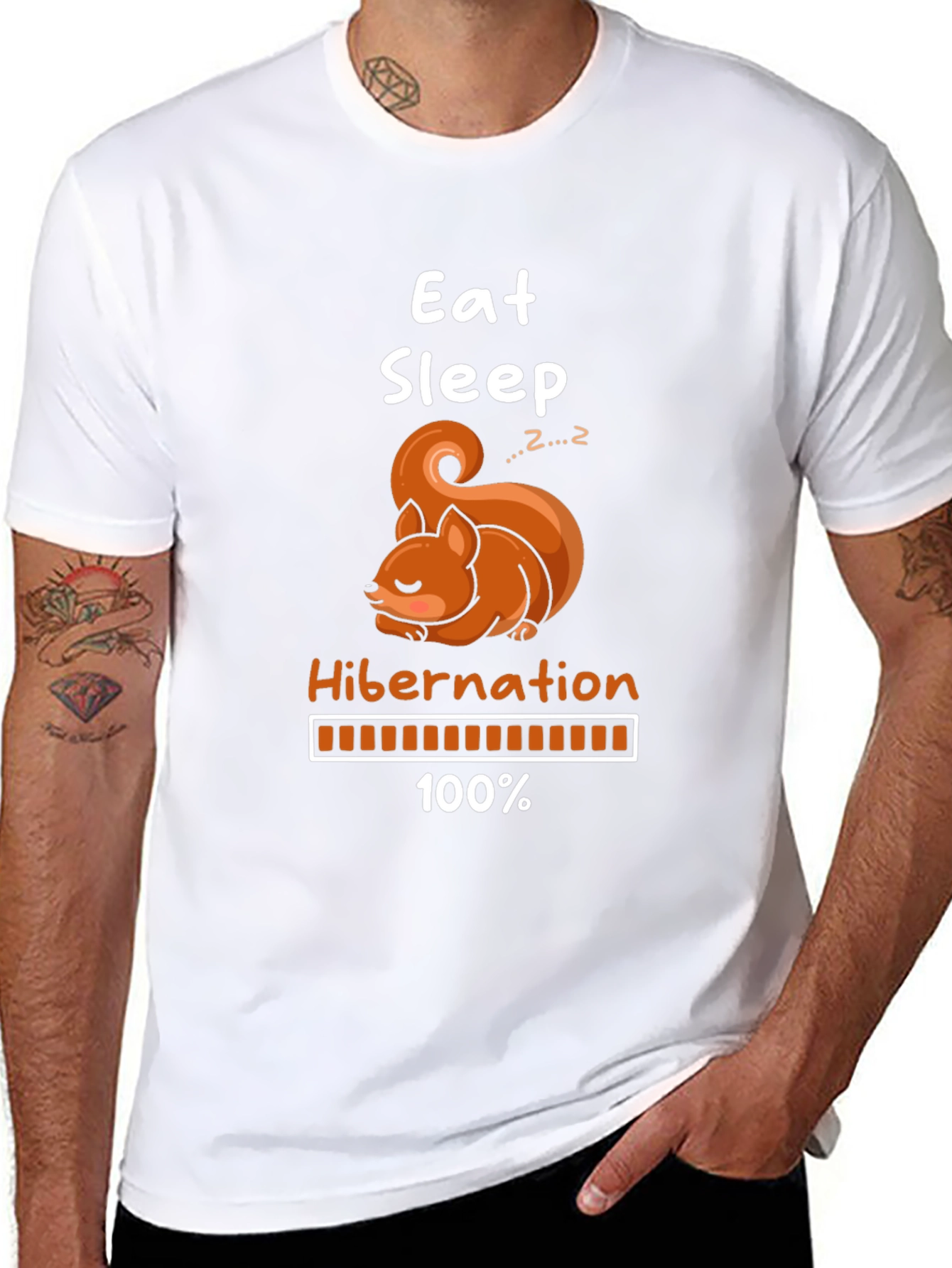 Eat Sleep Hibernation Squirrel T-Shirt
