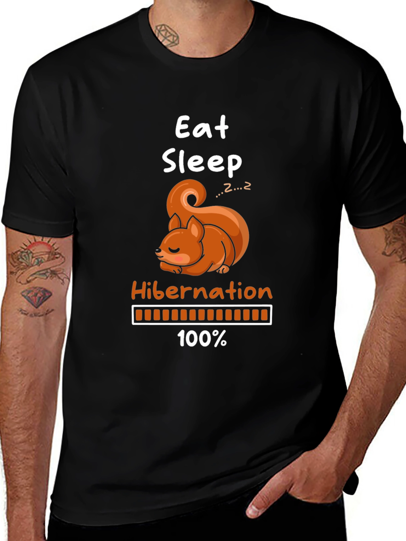 Eat Sleep Hibernation Squirrel T-Shirt