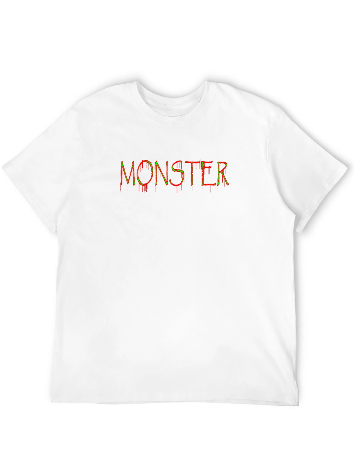 Monster Graphic Print Black Cotton T-Shirt