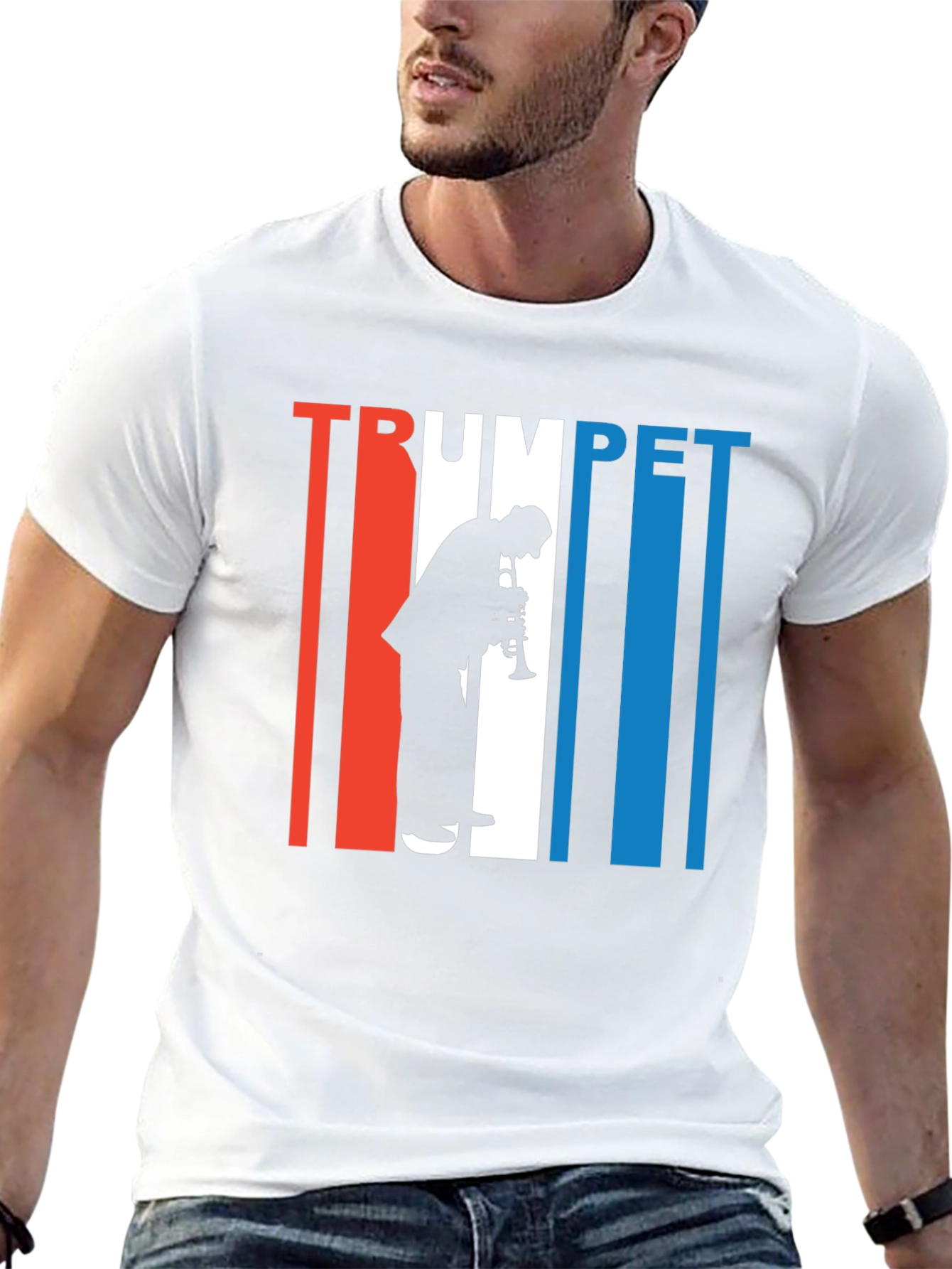 Trumpet Player Graphic Tee - Cool Musician T-Shirt