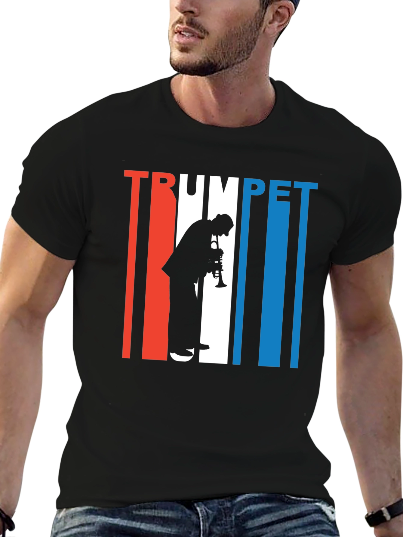 Trumpet Player Graphic Tee - Cool Musician T-Shirt