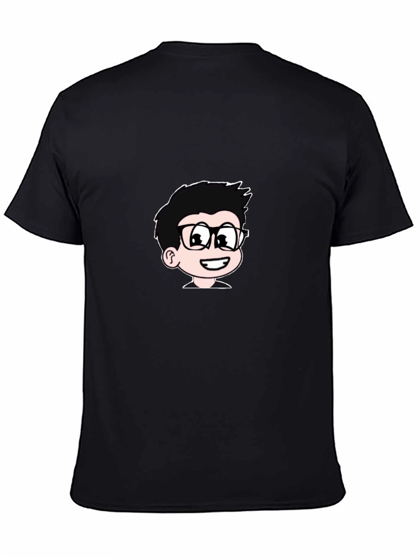 Cartoon Boy Black T-Shirt | Cool Casual Tee