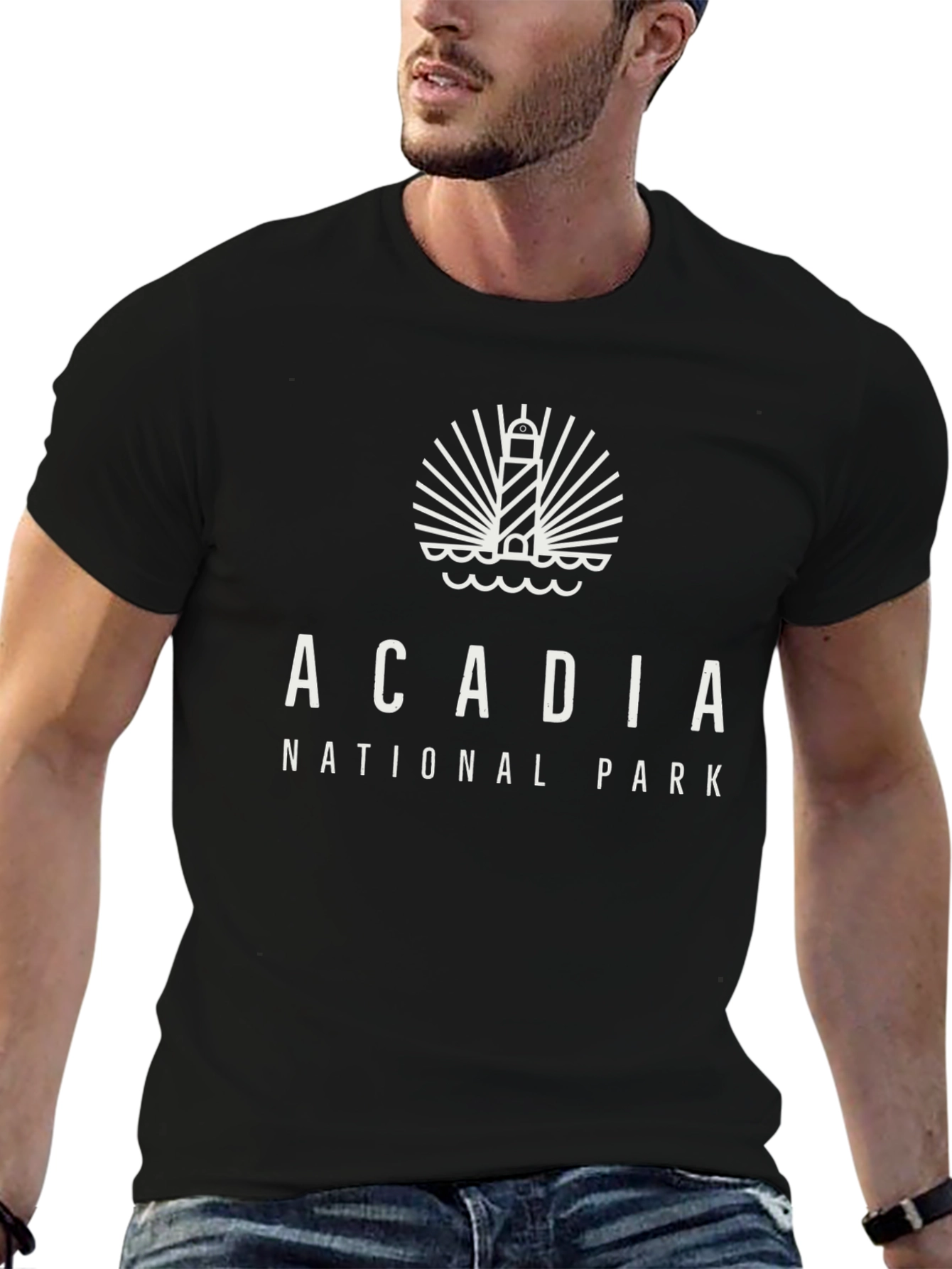Acadia National Park Lighthouse Graphic T-Shirt