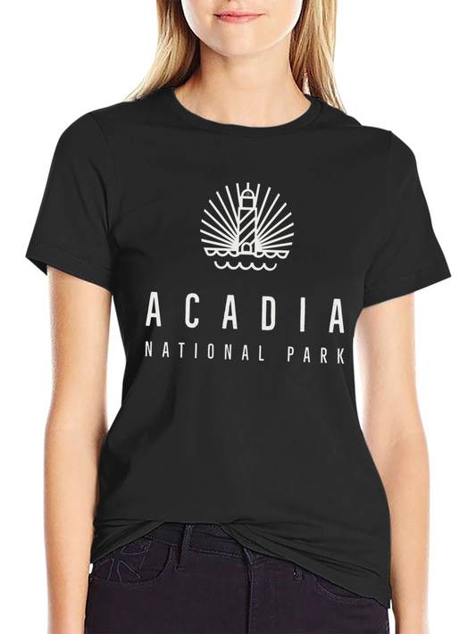 Acadia National Park Lighthouse Graphic T-Shirt