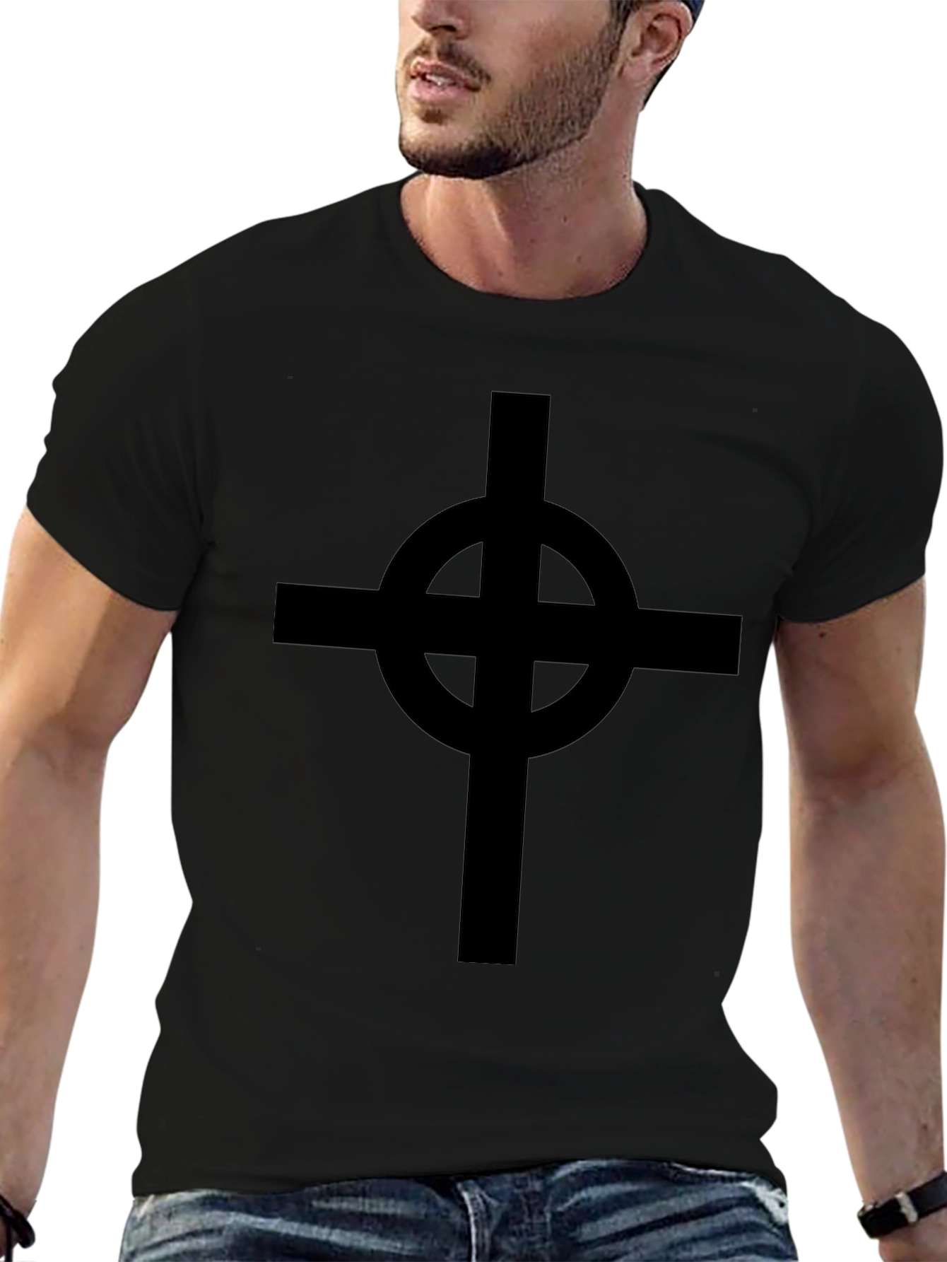 Celtic Cross Black T-Shirt