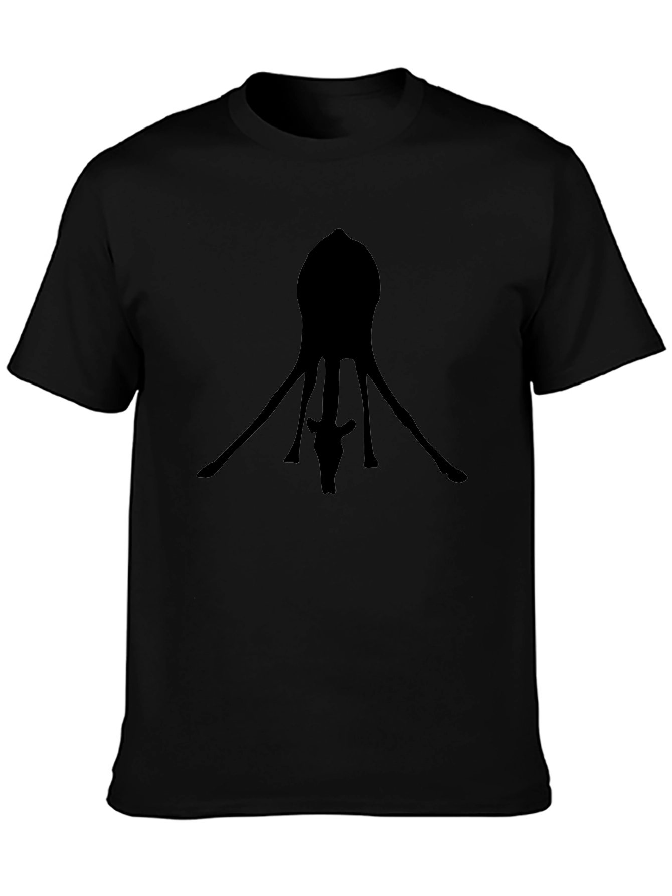 Unique Giraffe Silhouette Black T-Shirt