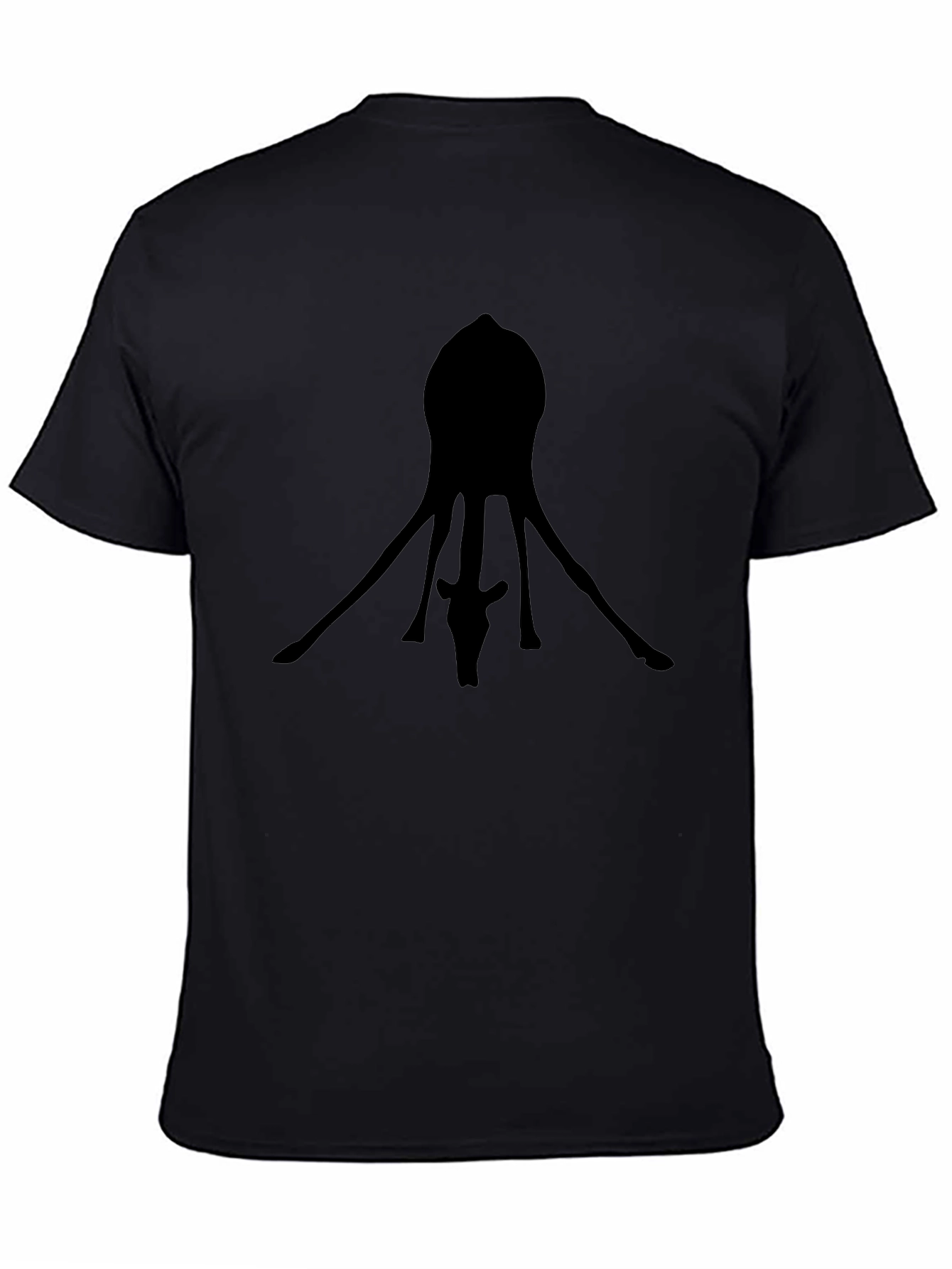 Unique Giraffe Silhouette Black T-Shirt