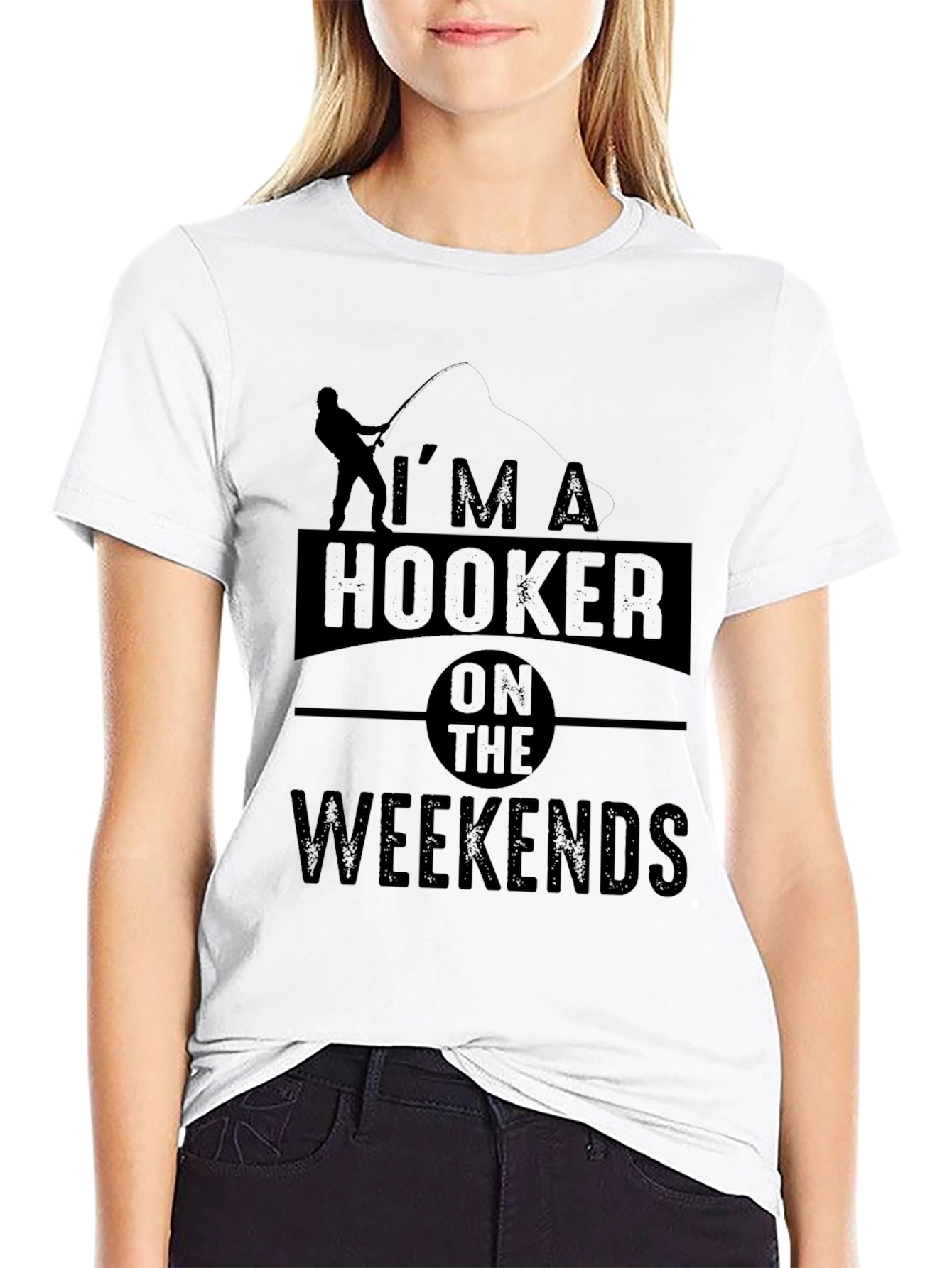 Im A Hooker On The Weekends Fishing T-Shirt