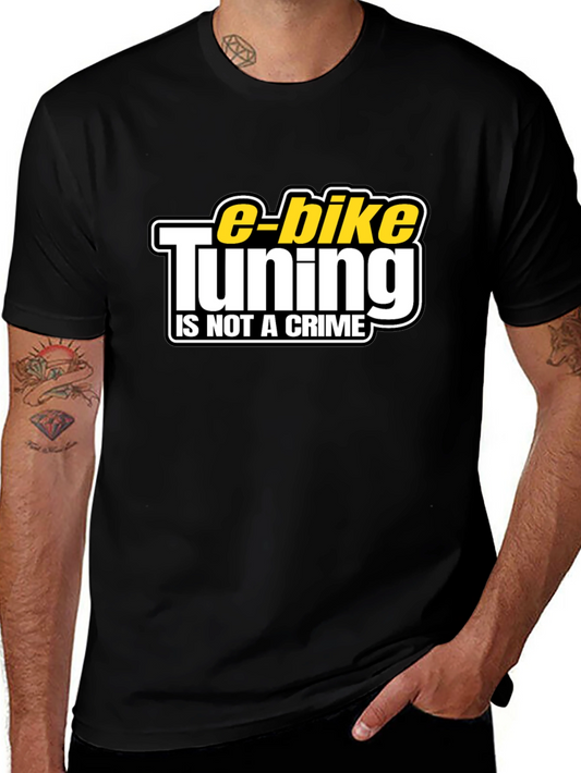 E-Bike Tuning T-Shirt - Is Not a Crime Graphic Tee