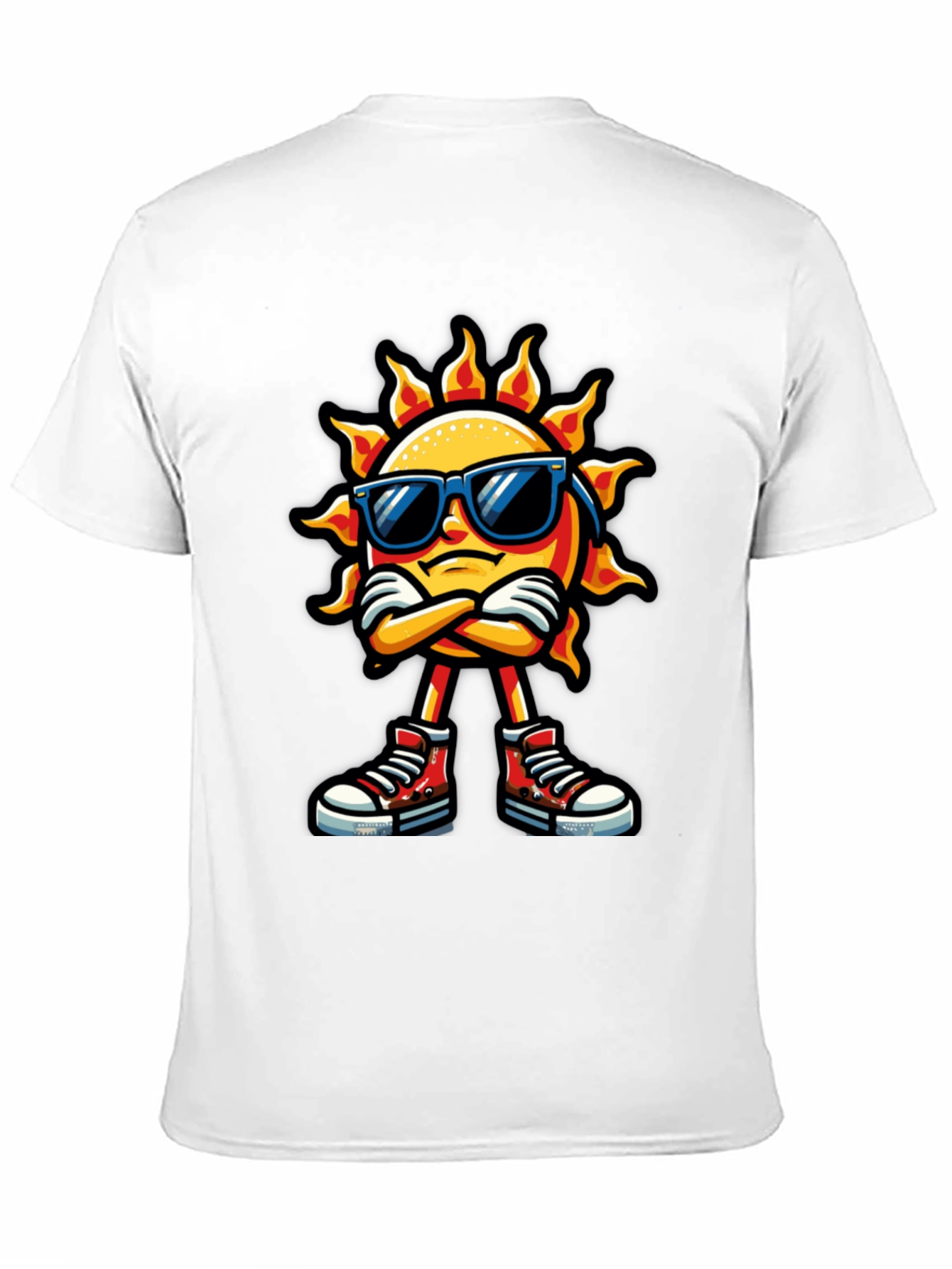 Cool Sun Cartoon Graphic T-Shirt