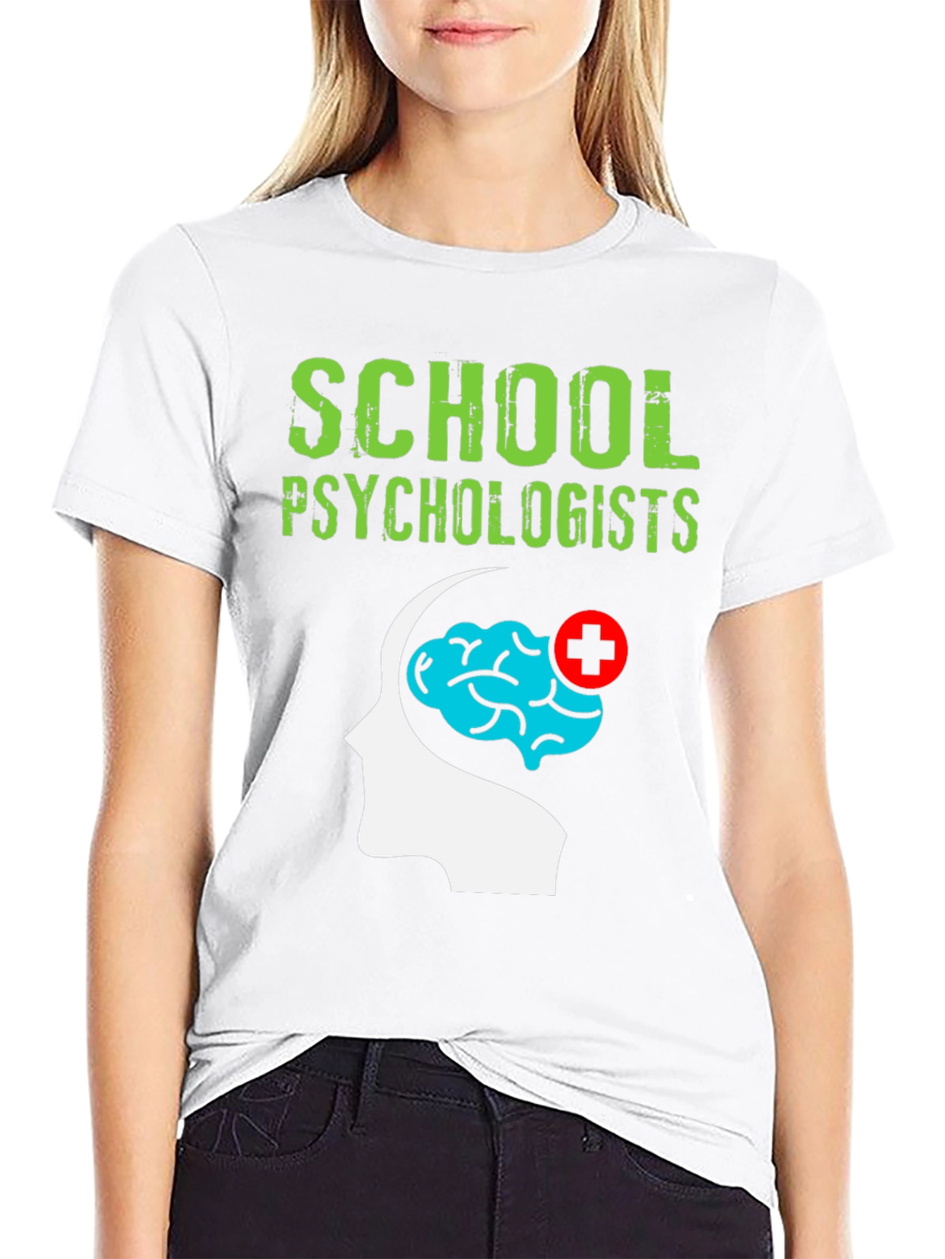 School Psychologist T-Shirt Brain Graphic Tee