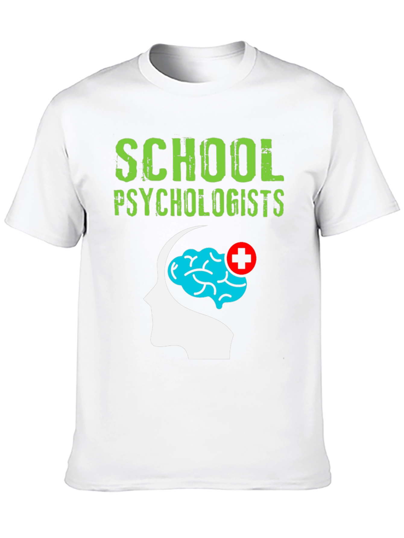 School Psychologist T-Shirt Brain Graphic Tee
