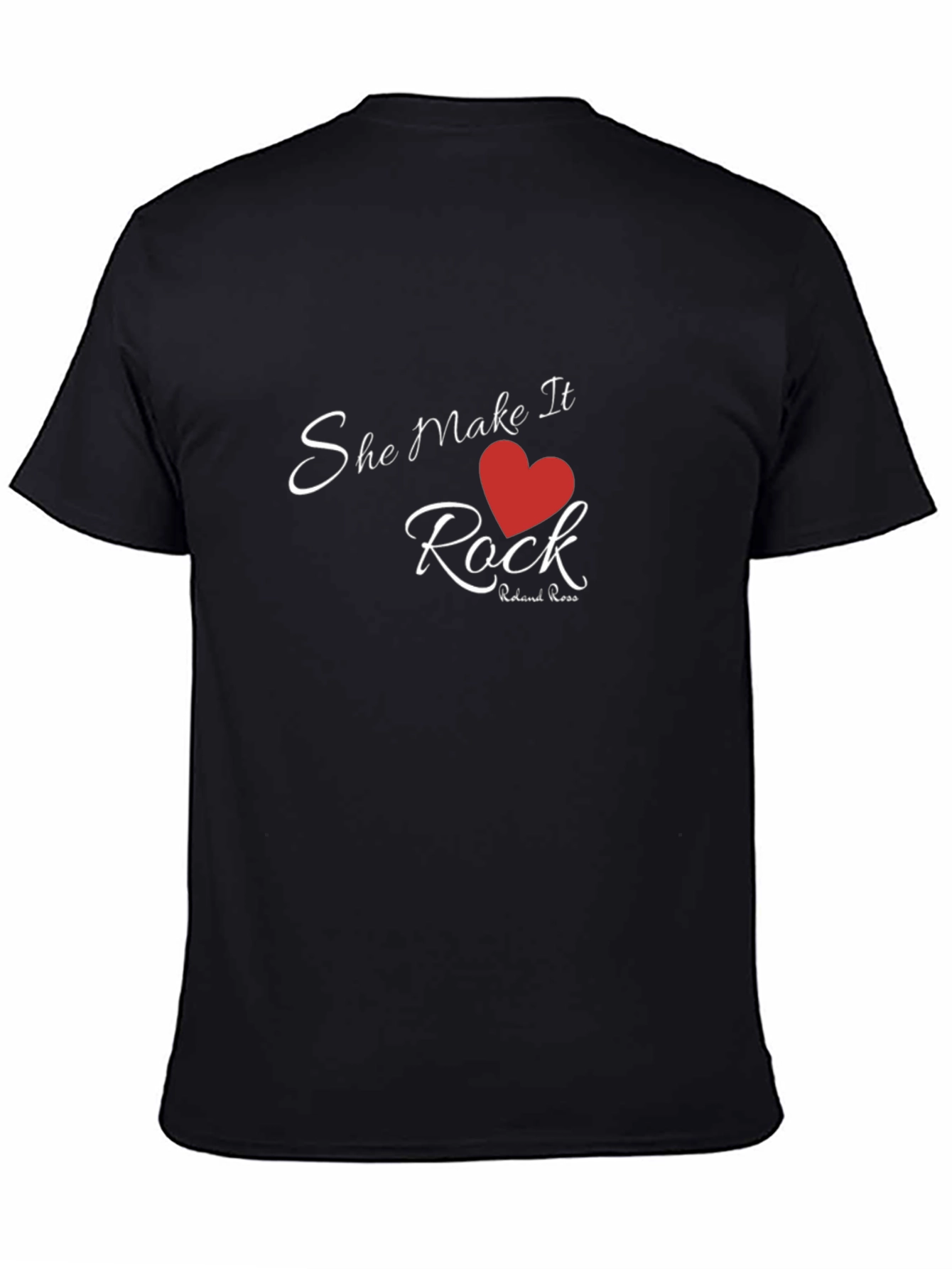 She Makes It Rock T-Shirt - Red Heart Design