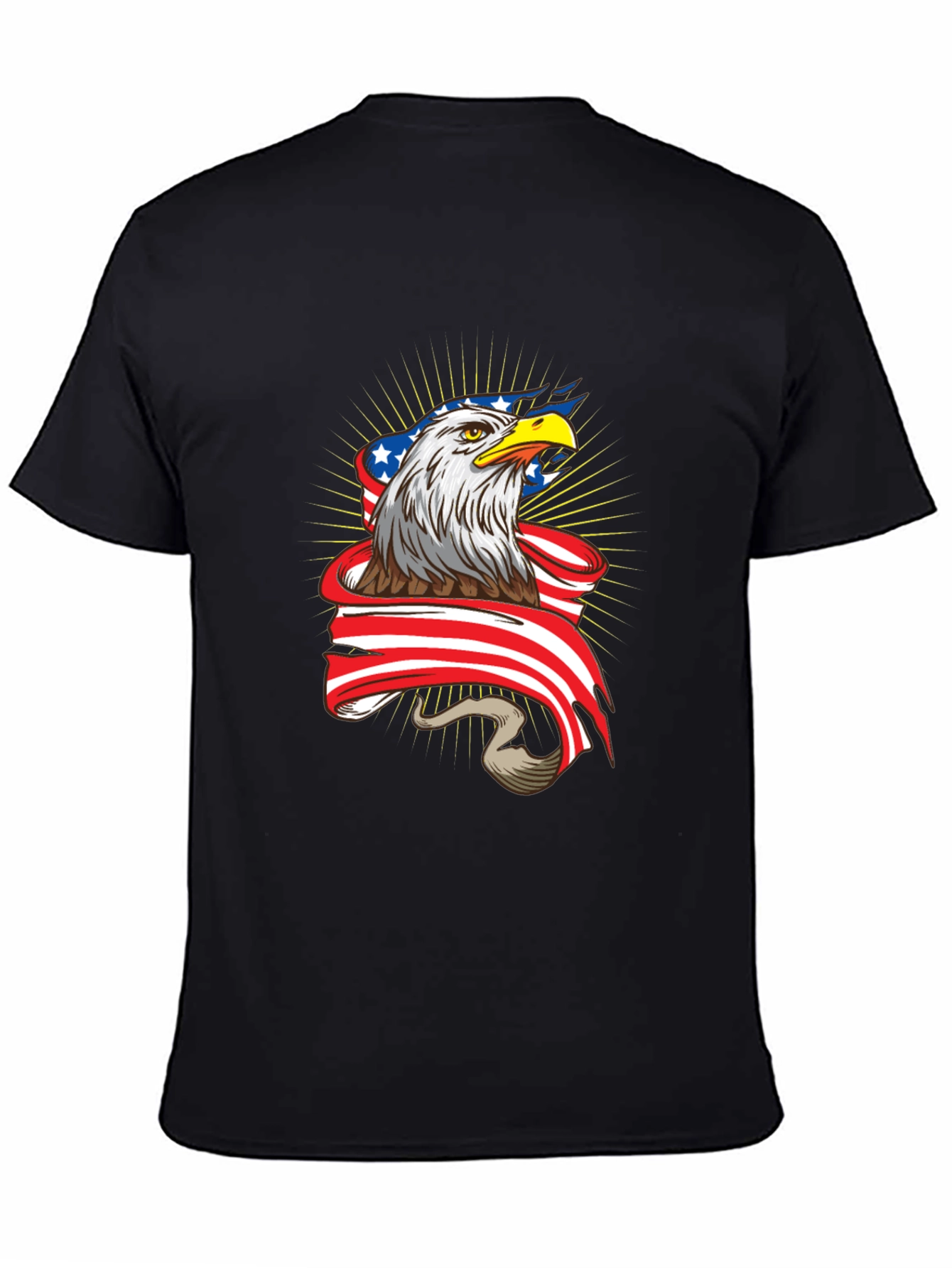 American Pride Eagle Graphic Tee - Black