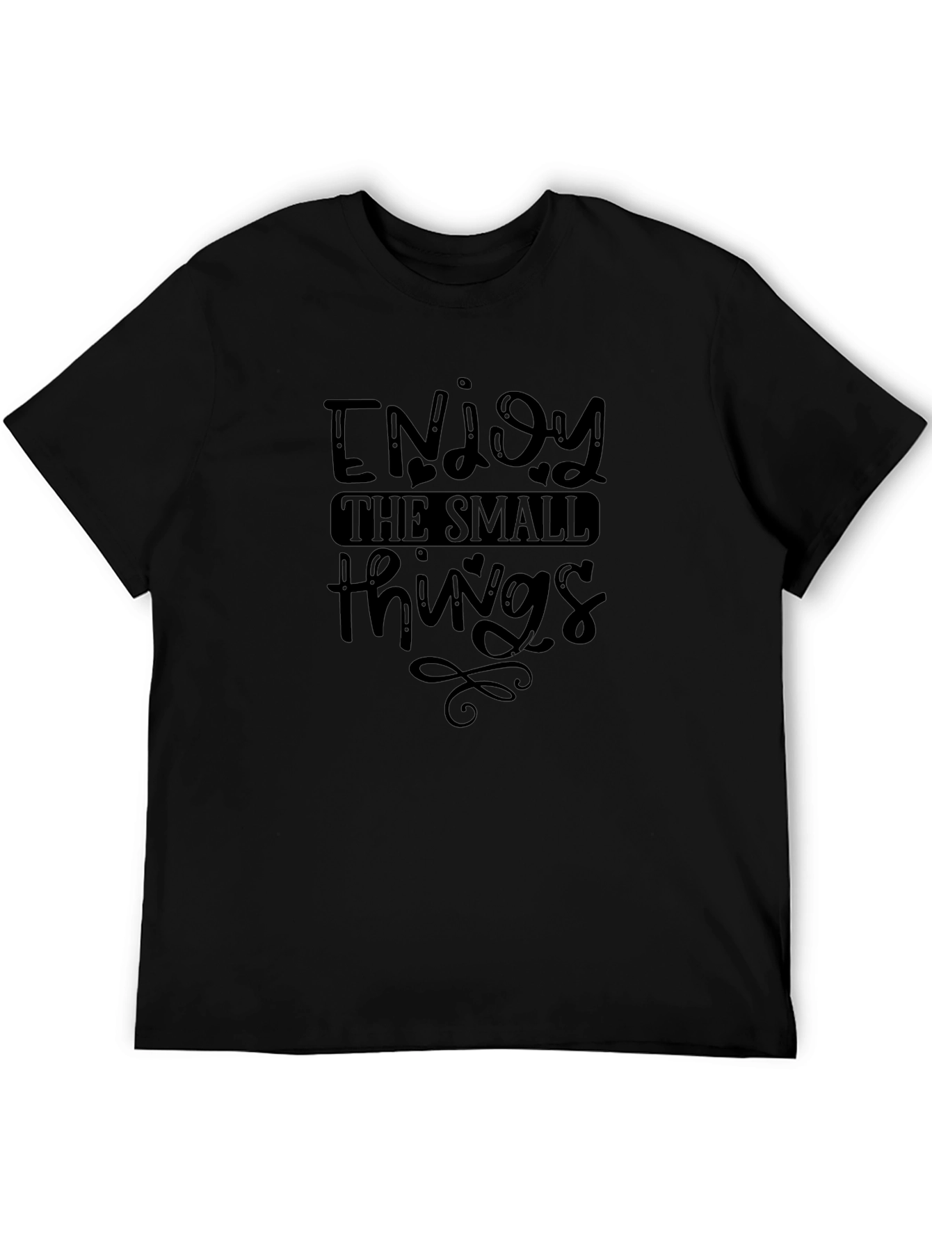 Enjoy The Small Things Graphic Tee - Black