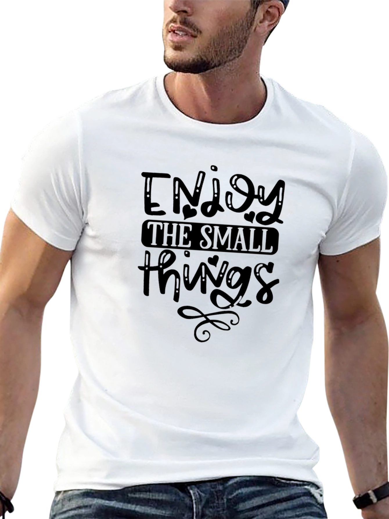 Enjoy The Small Things Graphic Tee - Black
