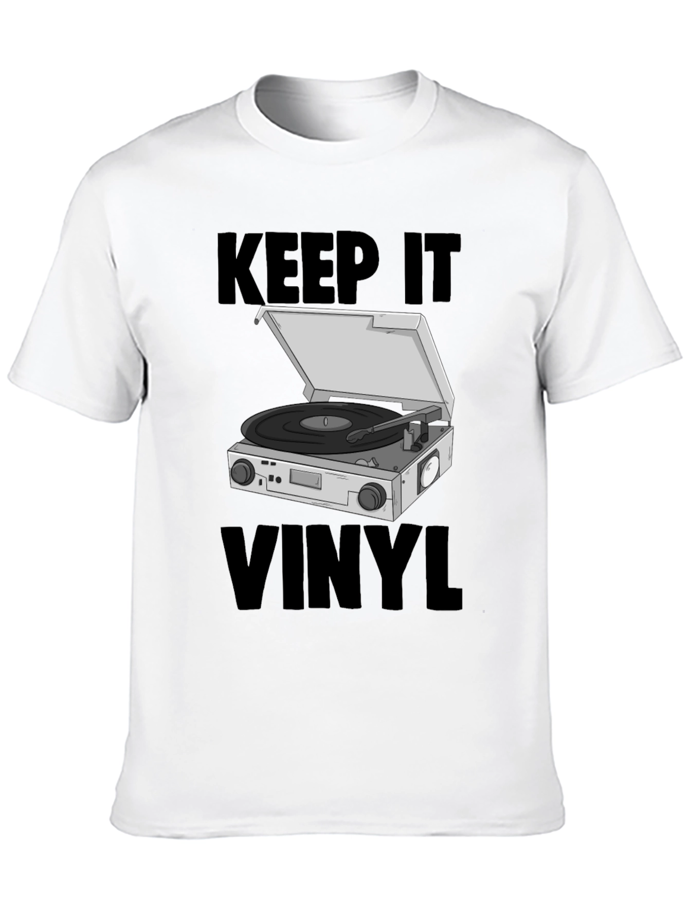 Keep it Vinyl T-Shirt - Retro Music Lover Tee
