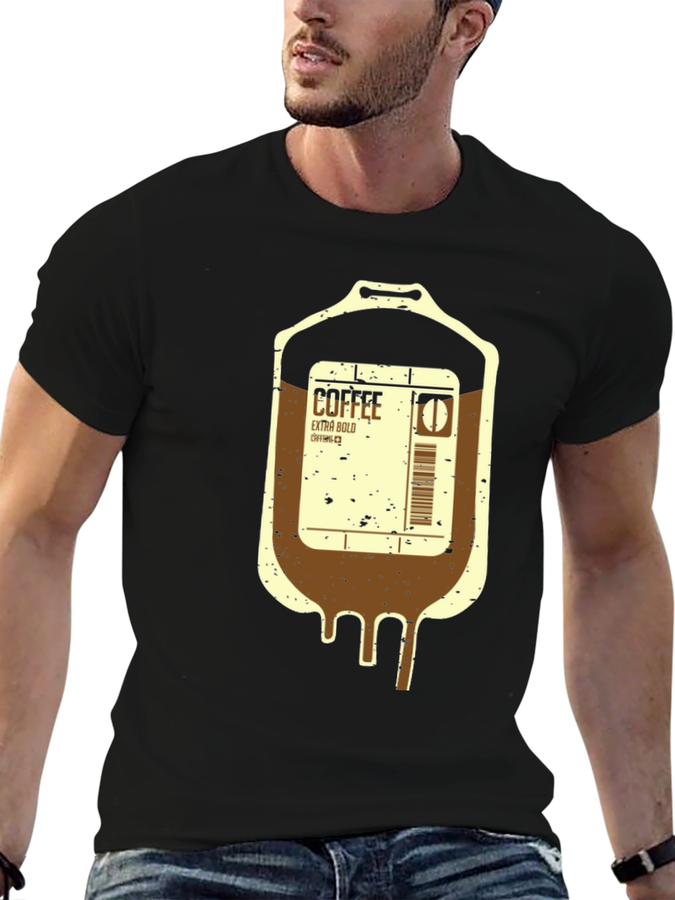 Coffee IV Drip T-Shirt - Extra Bold Boost