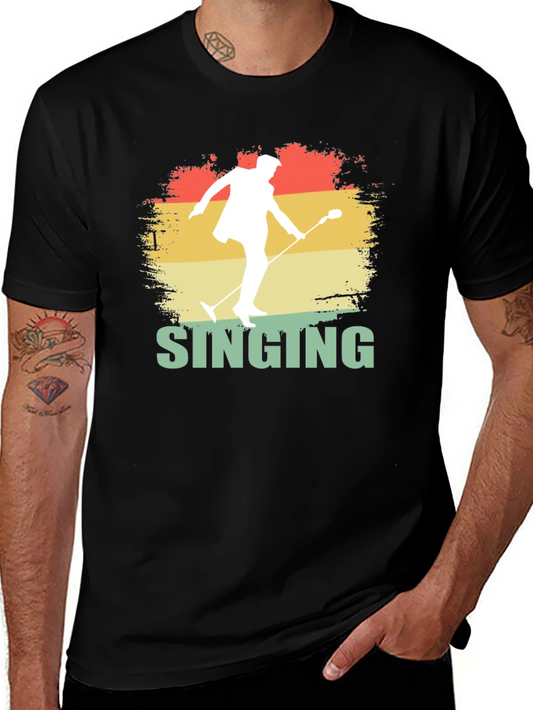 Retro Singing T-Shirt Vintage Singer Graphic Tee