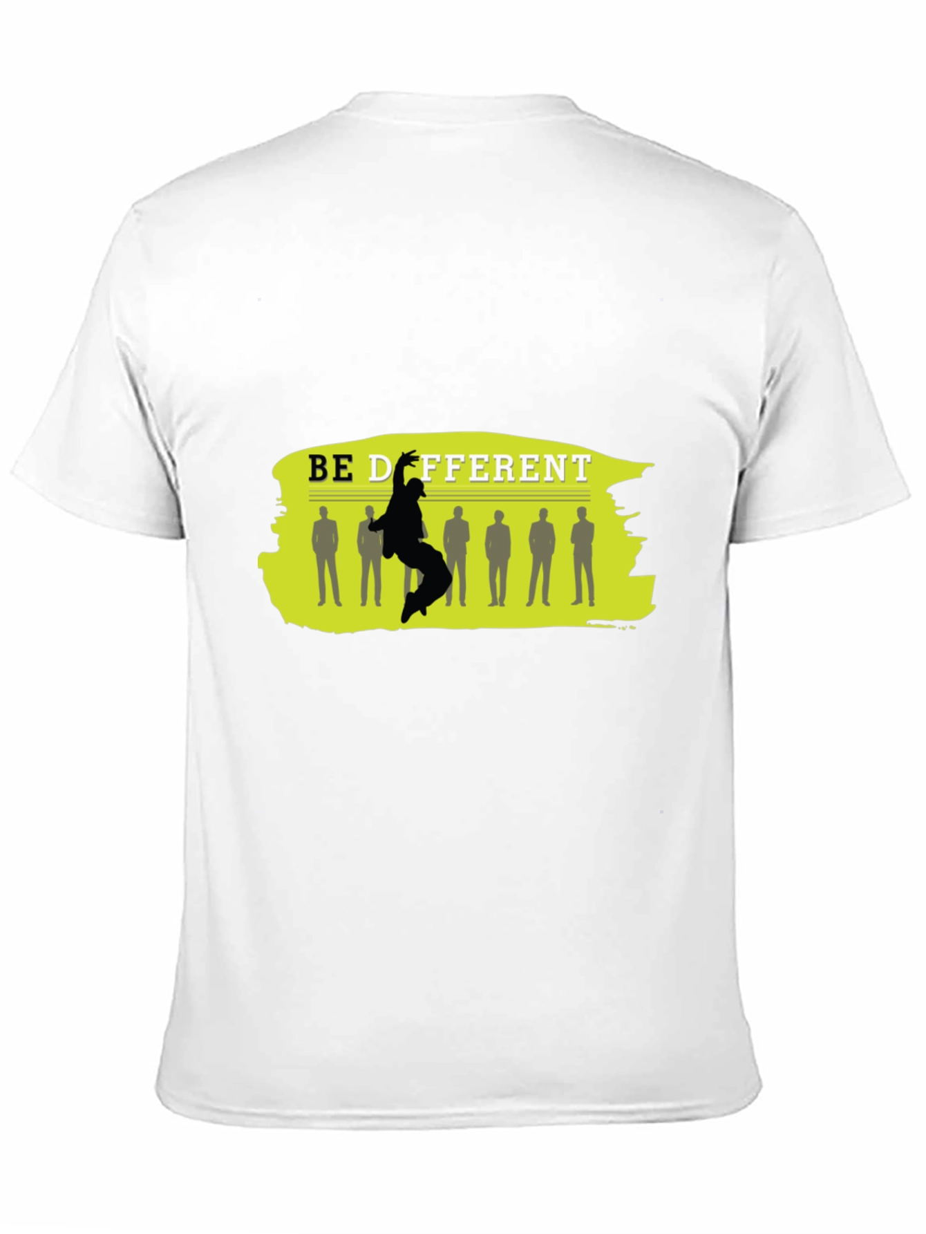 Be Different Black Graphic T-Shirt