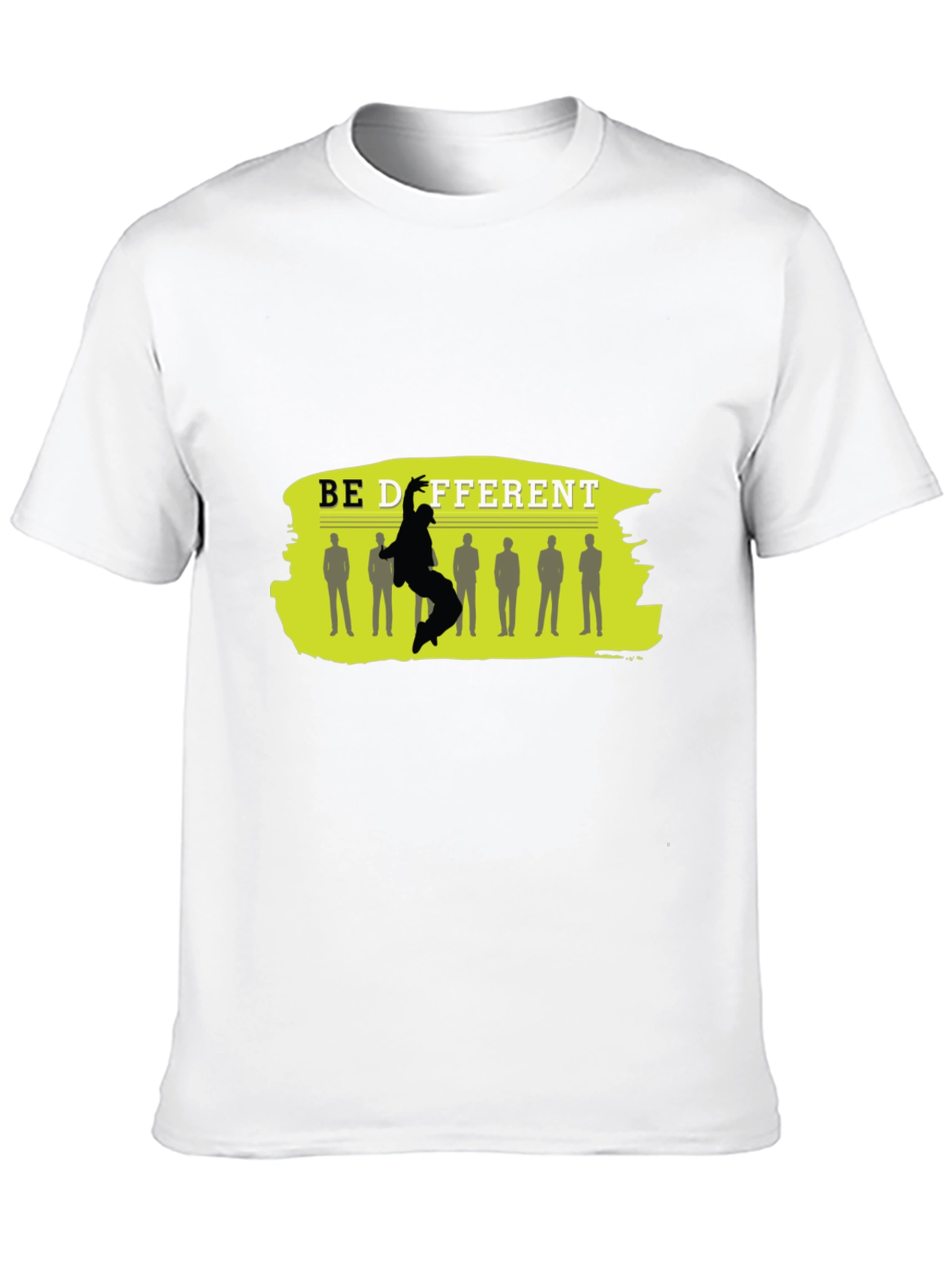 Be Different Black Graphic T-Shirt