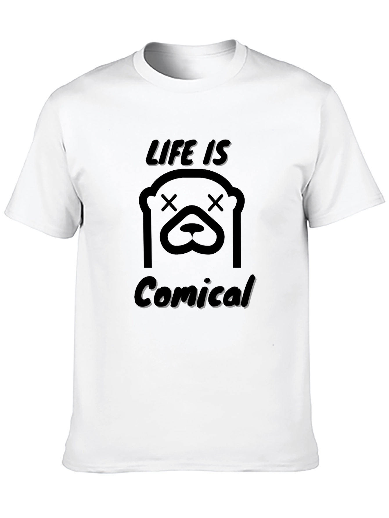 Life is Comical Graphic Tee - Black
