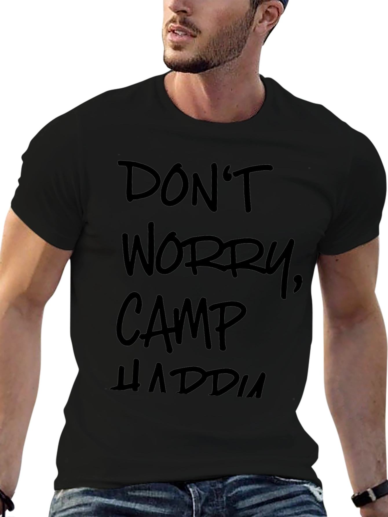 Dont Worry Camp HADDIA Black T-Shirt