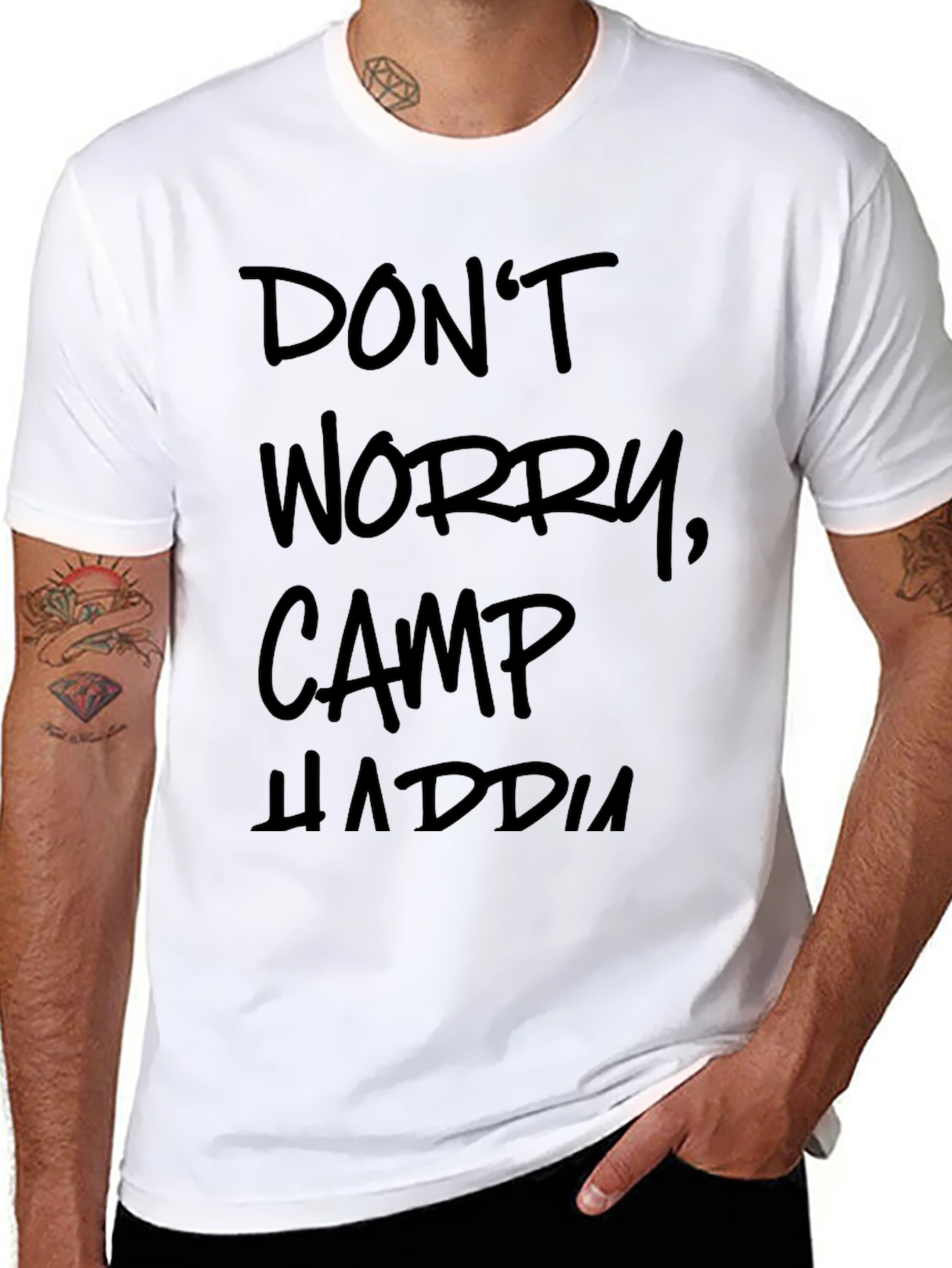 Dont Worry Camp HADDIA Black T-Shirt