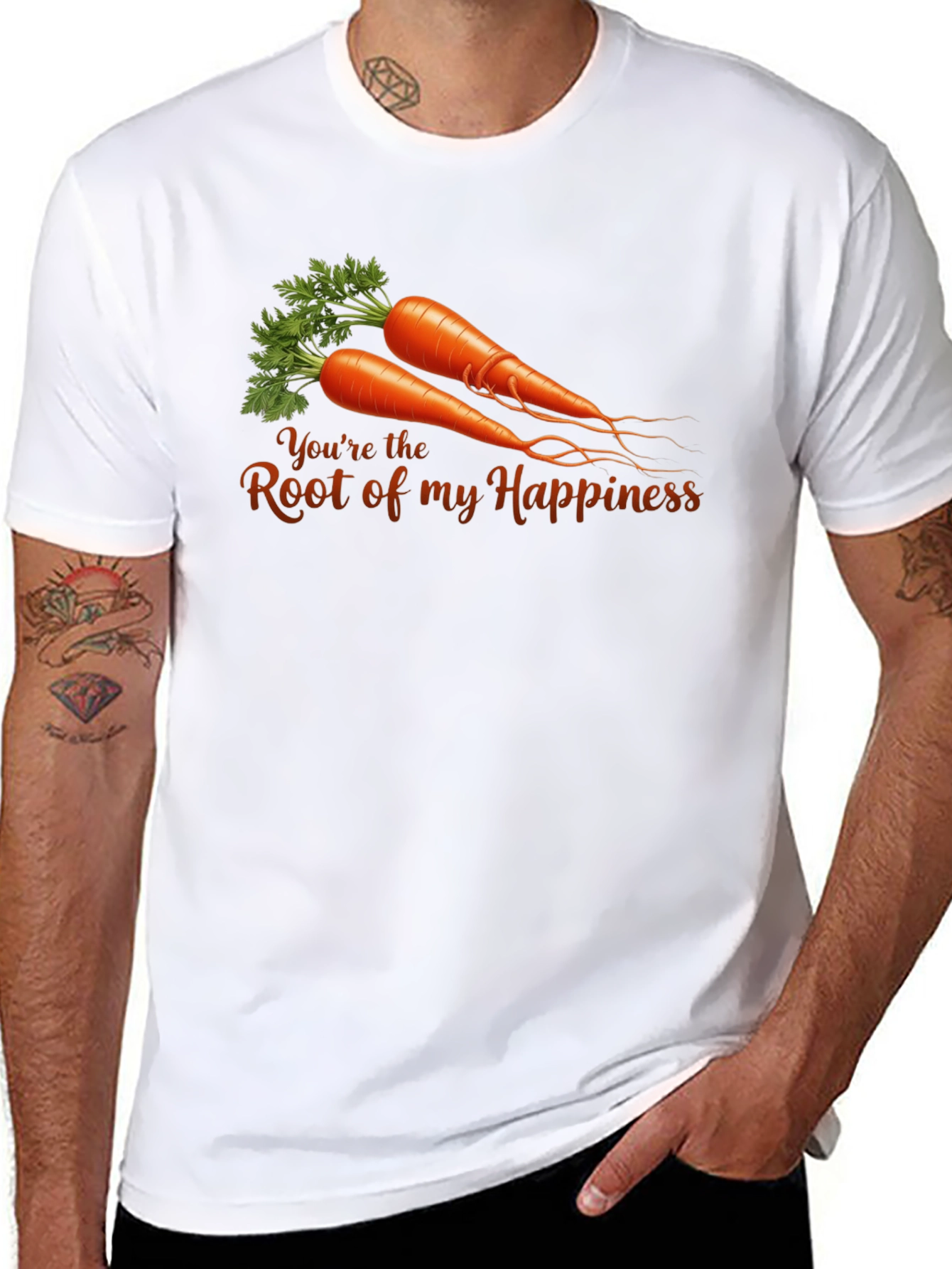 Root of My Happiness Carrot T-Shirt