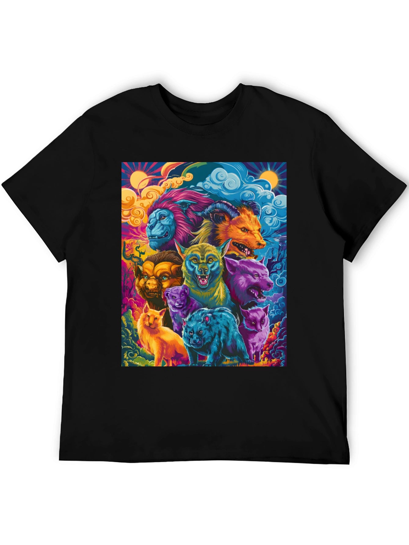 Psychedelic Animal Kingdom Graphic Tee