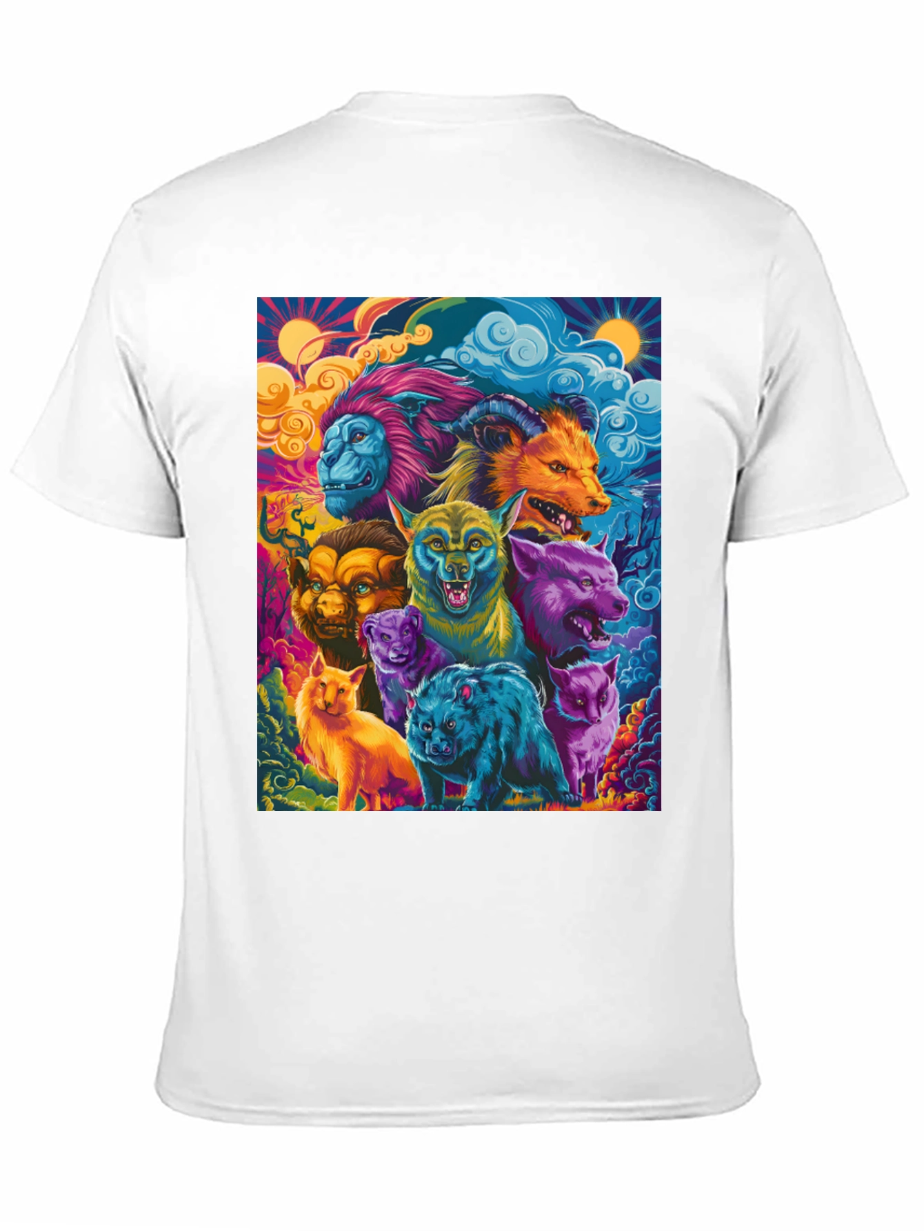 Psychedelic Animal Kingdom Graphic Tee