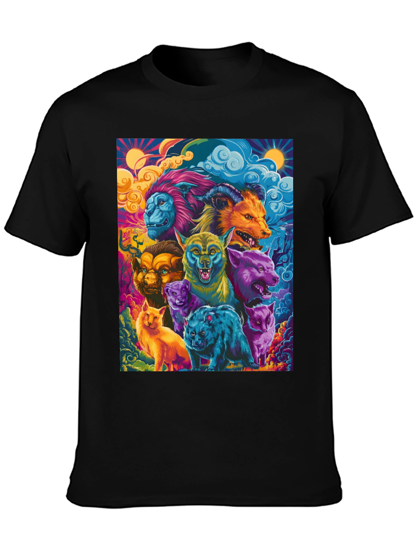 Psychedelic Animal Kingdom Graphic Tee