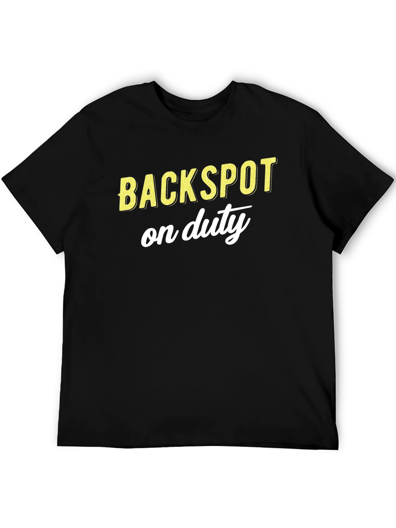 Backspot On Duty Black Graphic T-Shirt