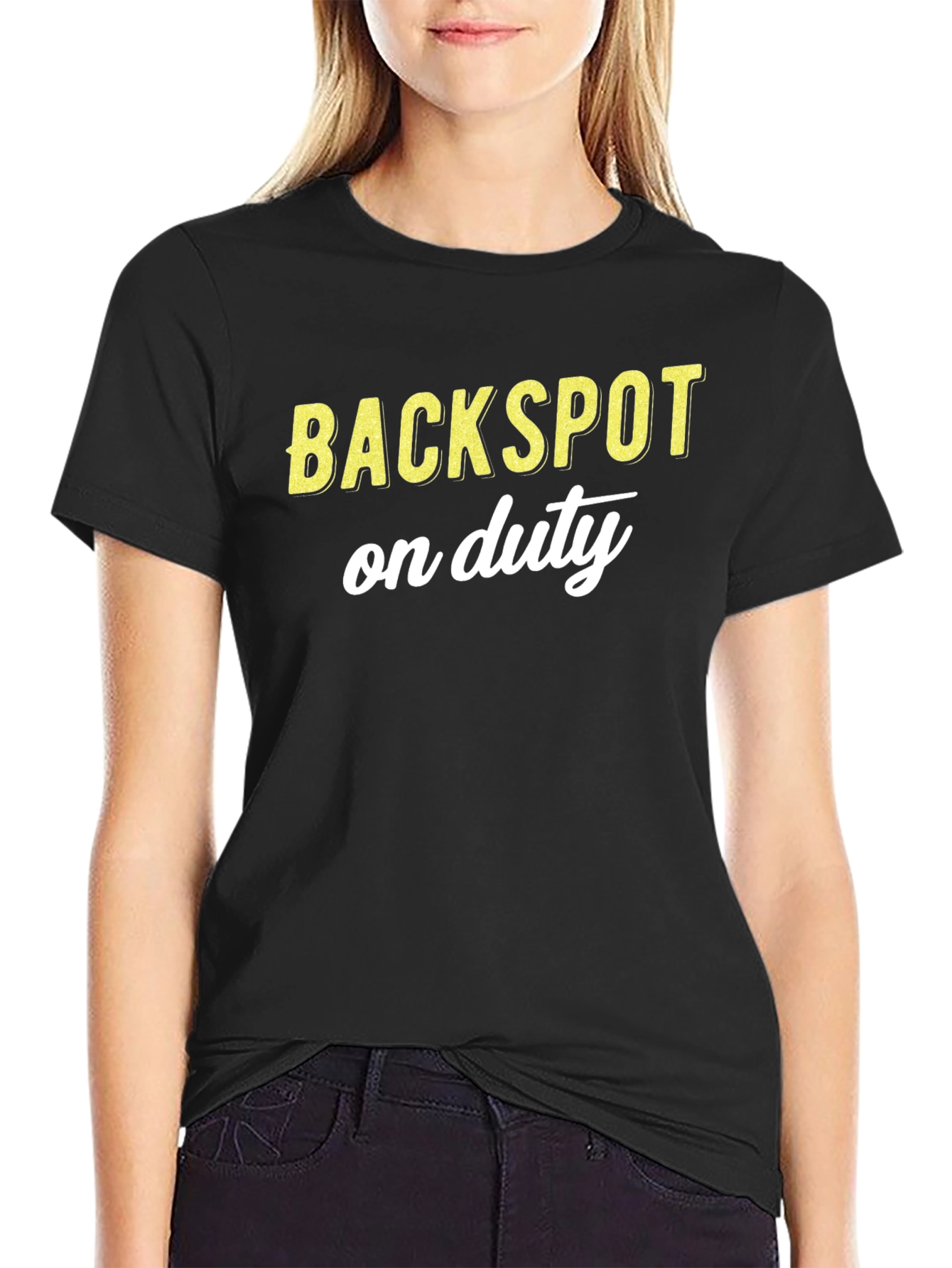 Backspot On Duty Black Graphic T-Shirt