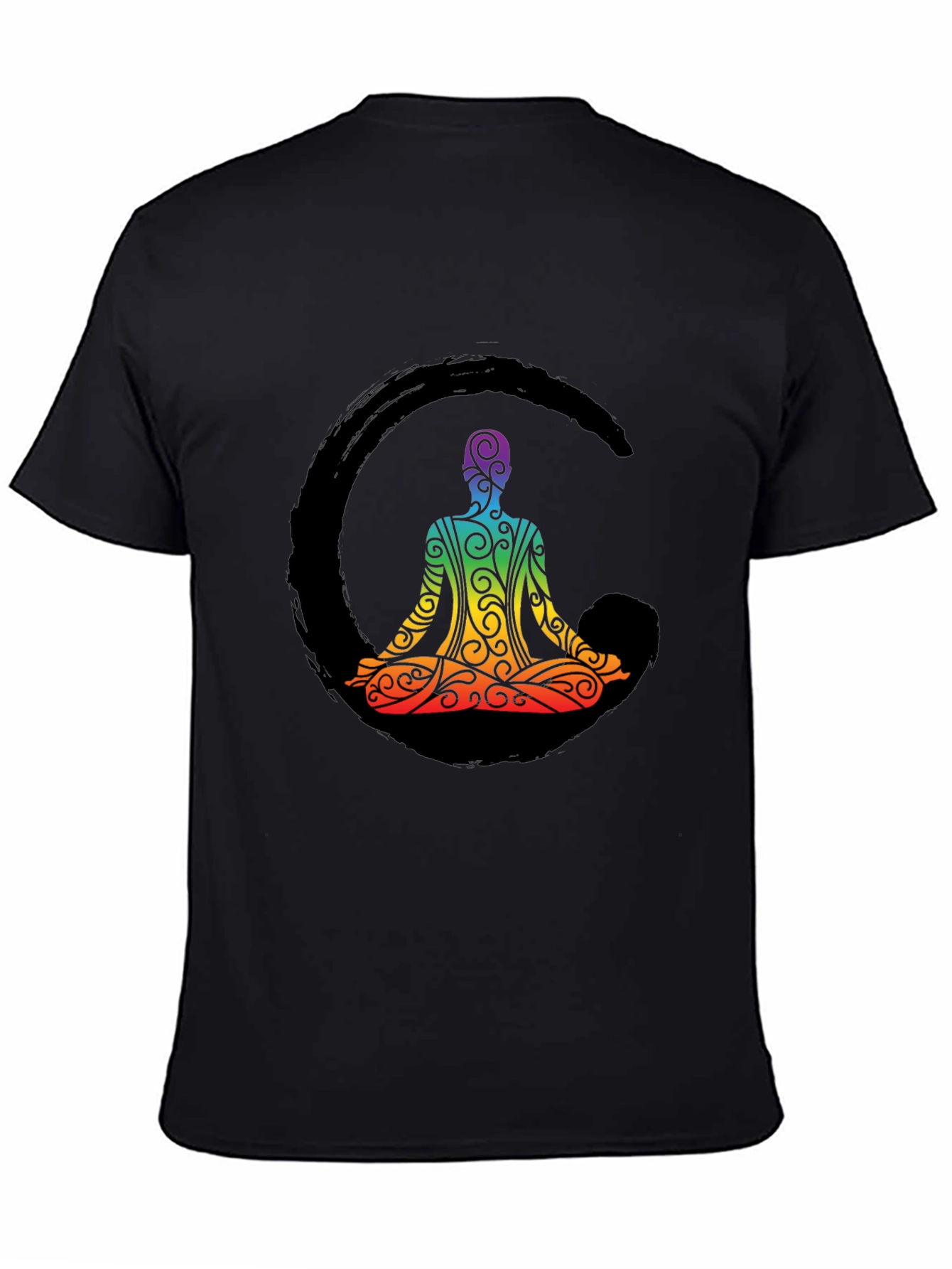Zen Meditation Rainbow Graphic Tee